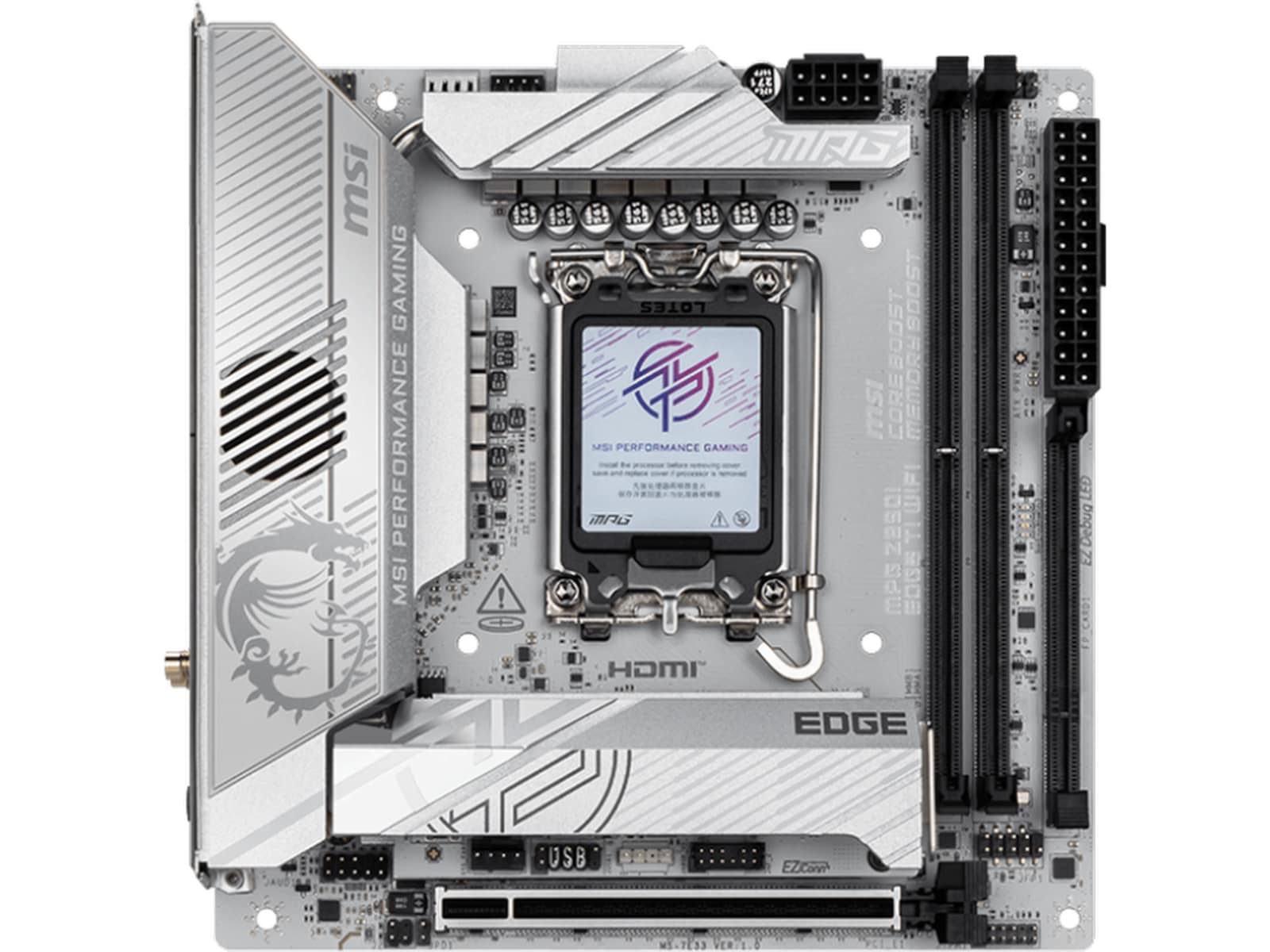 MSI MPG Z890I EDGE TI WIFI Bundkort Intel Socket