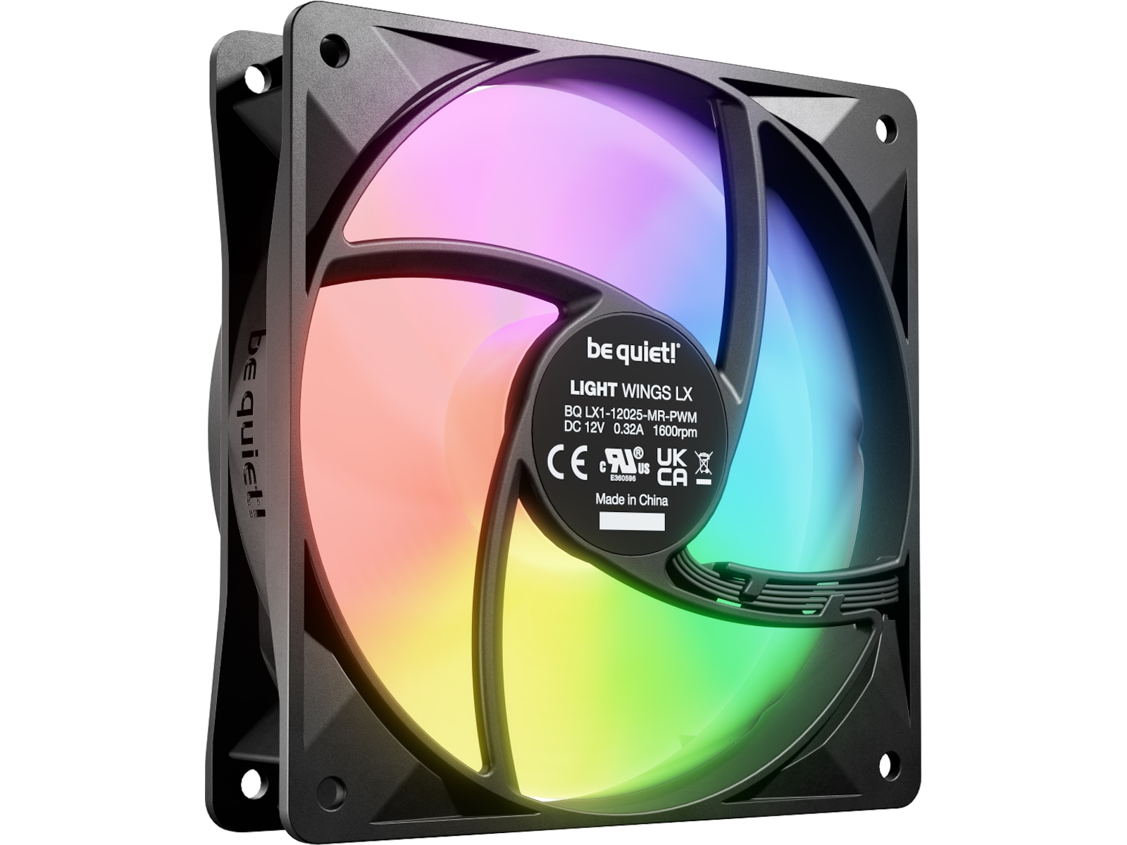 be quiet! LIGHT WINGS LX 120 PWM Ventilator 3pk (sort) Blæsere