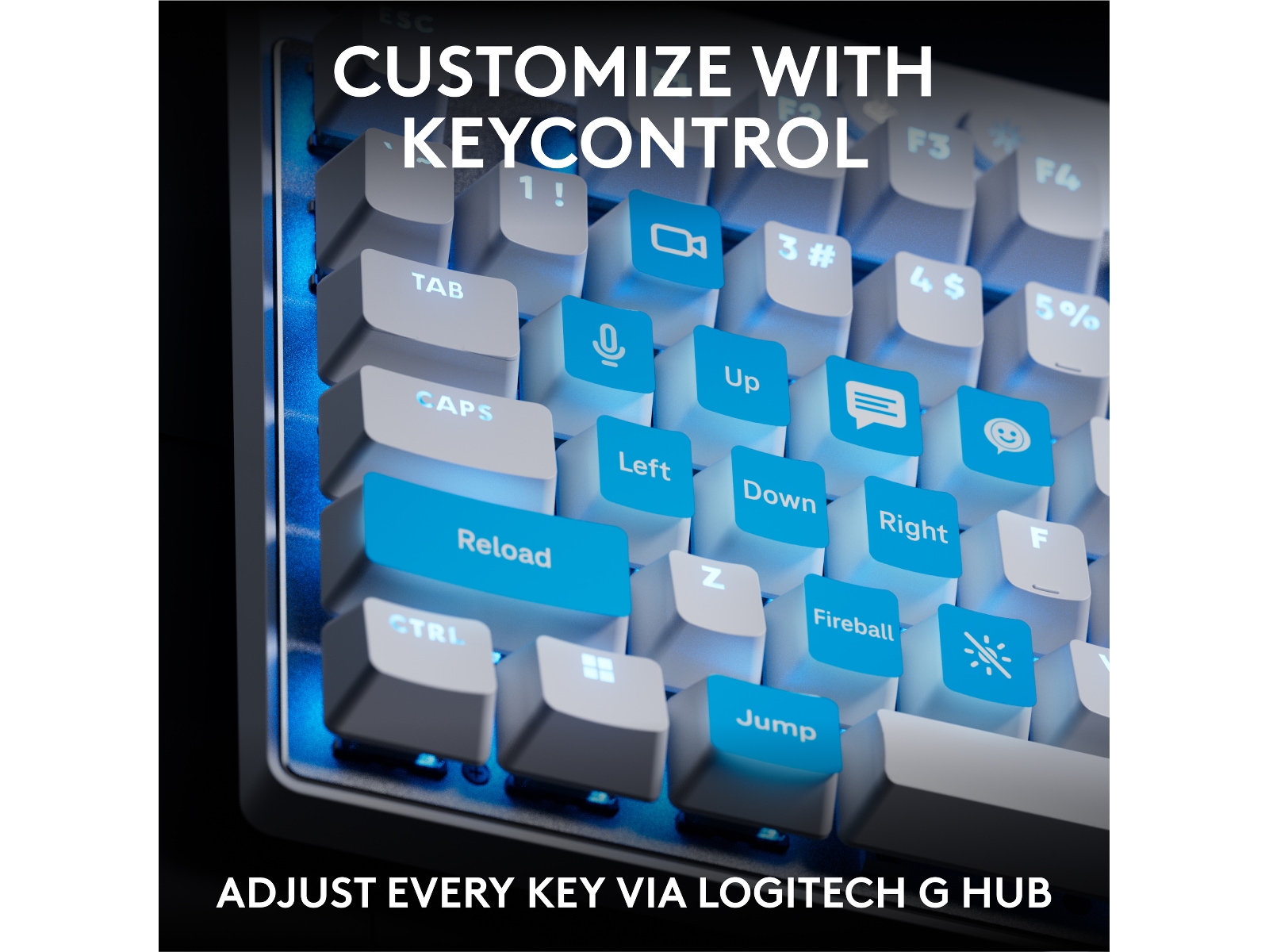 Logitech G Pro X TKL Rapid gamingtastatur (hvid) Gamingkeyboard