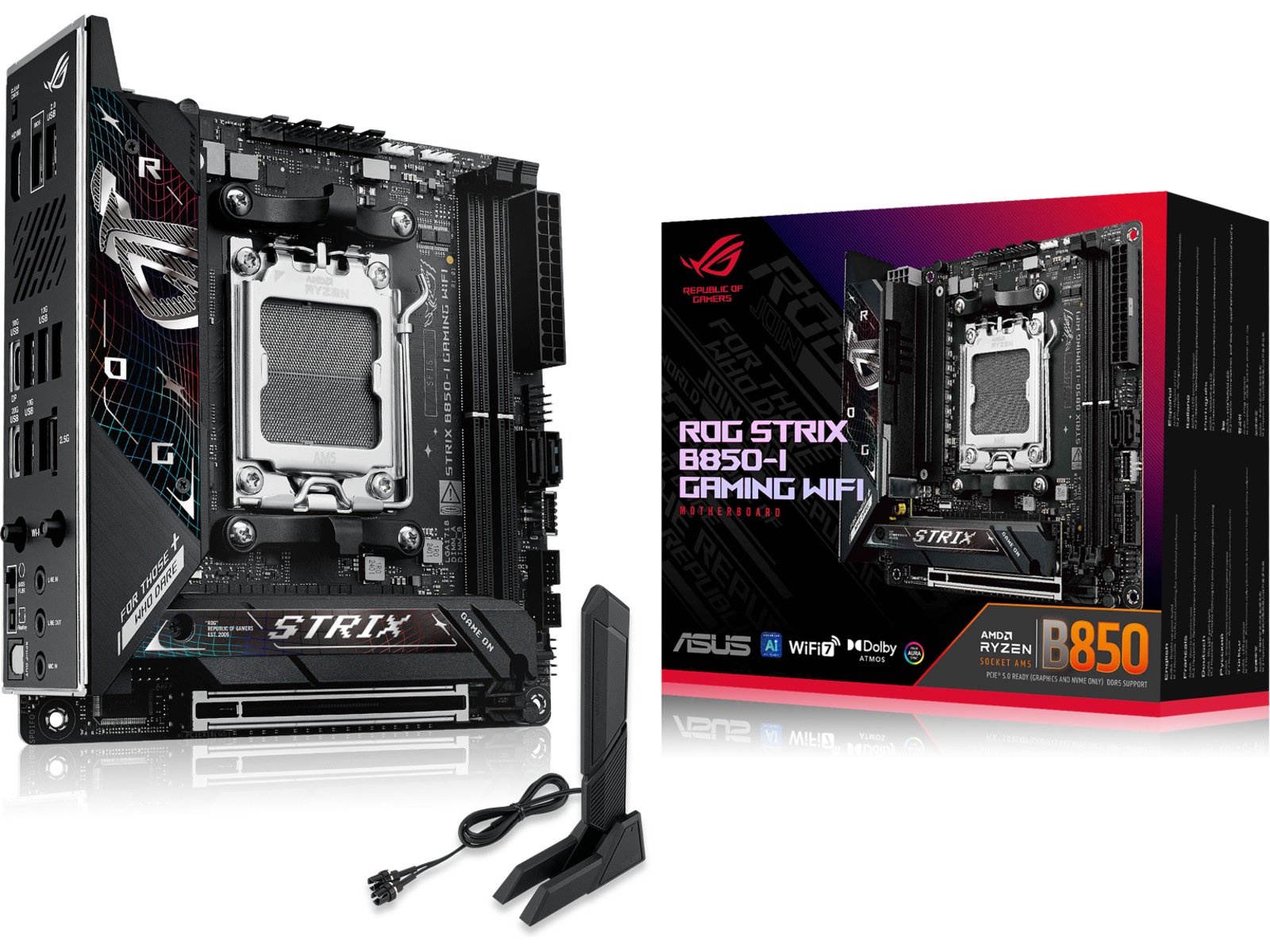 ASUS ROG STRIX B850-I GAMING WIFI Bundkort AMD Socket