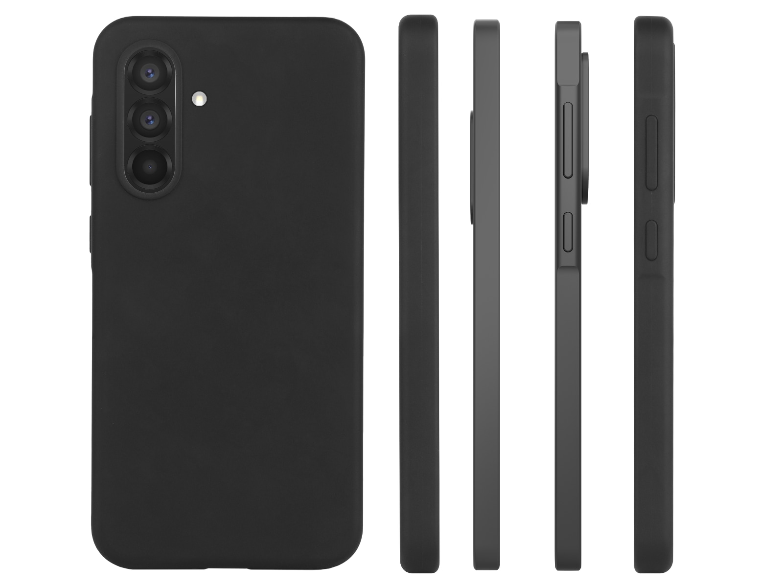 iiglo Galaxy A36 Silikone cover (sort) Mobilcover