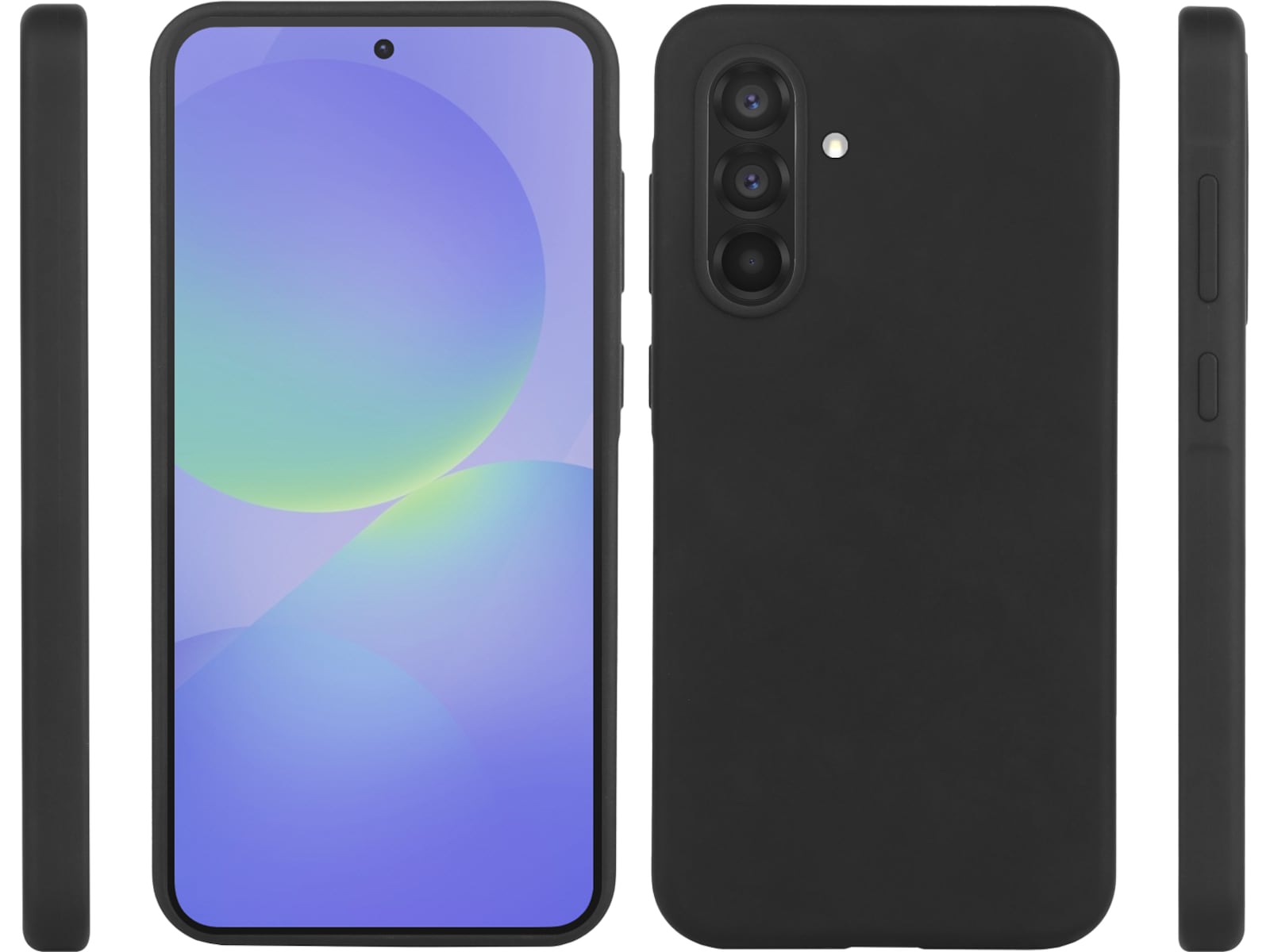 iiglo Galaxy A36 Silikone cover (sort) Mobilcover