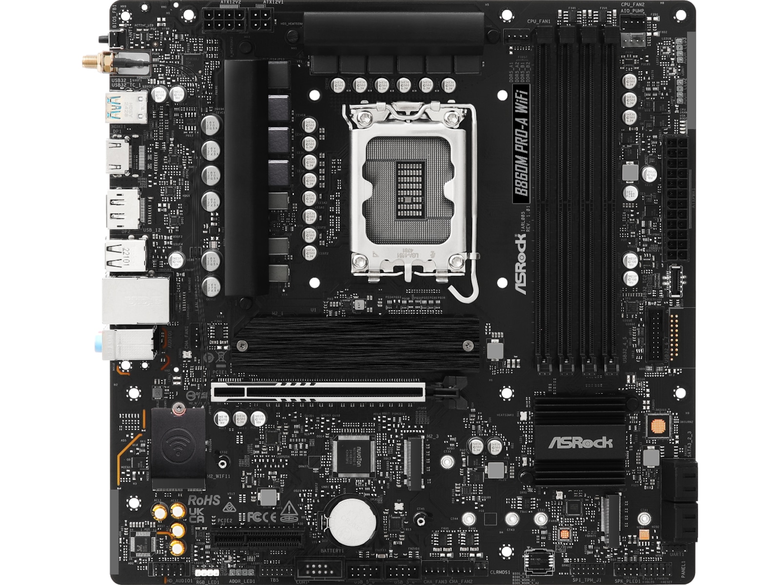 ASRock B860M Pro-A WiFi Bundkort Intel Socket