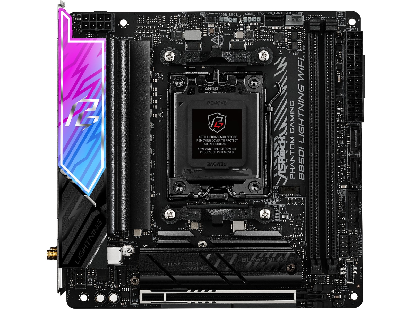 ASRock B850I Lightning WiFi Bundkort AMD Socket