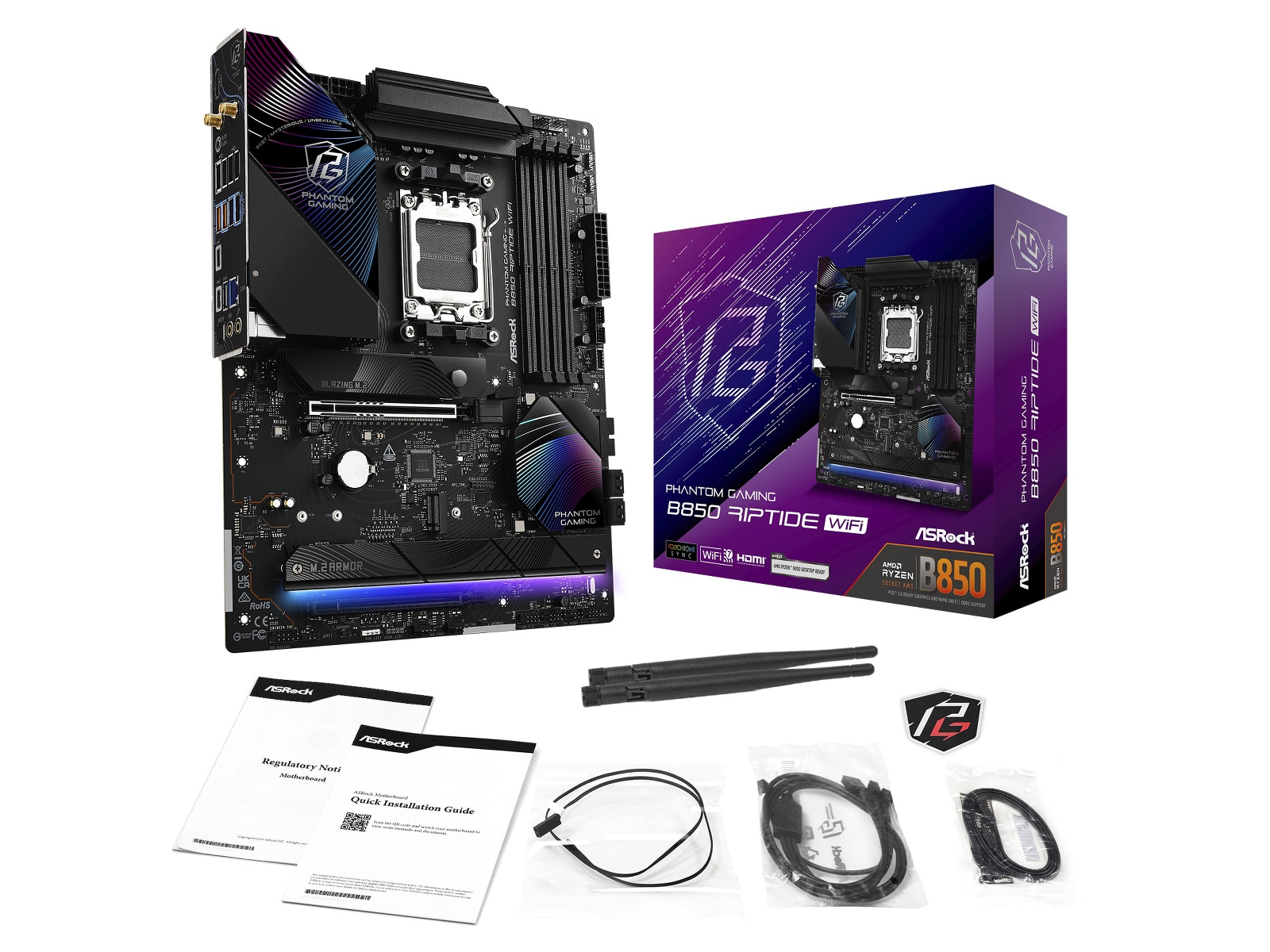 ASRock B850 Riptide WiFi Bundkort AMD Socket