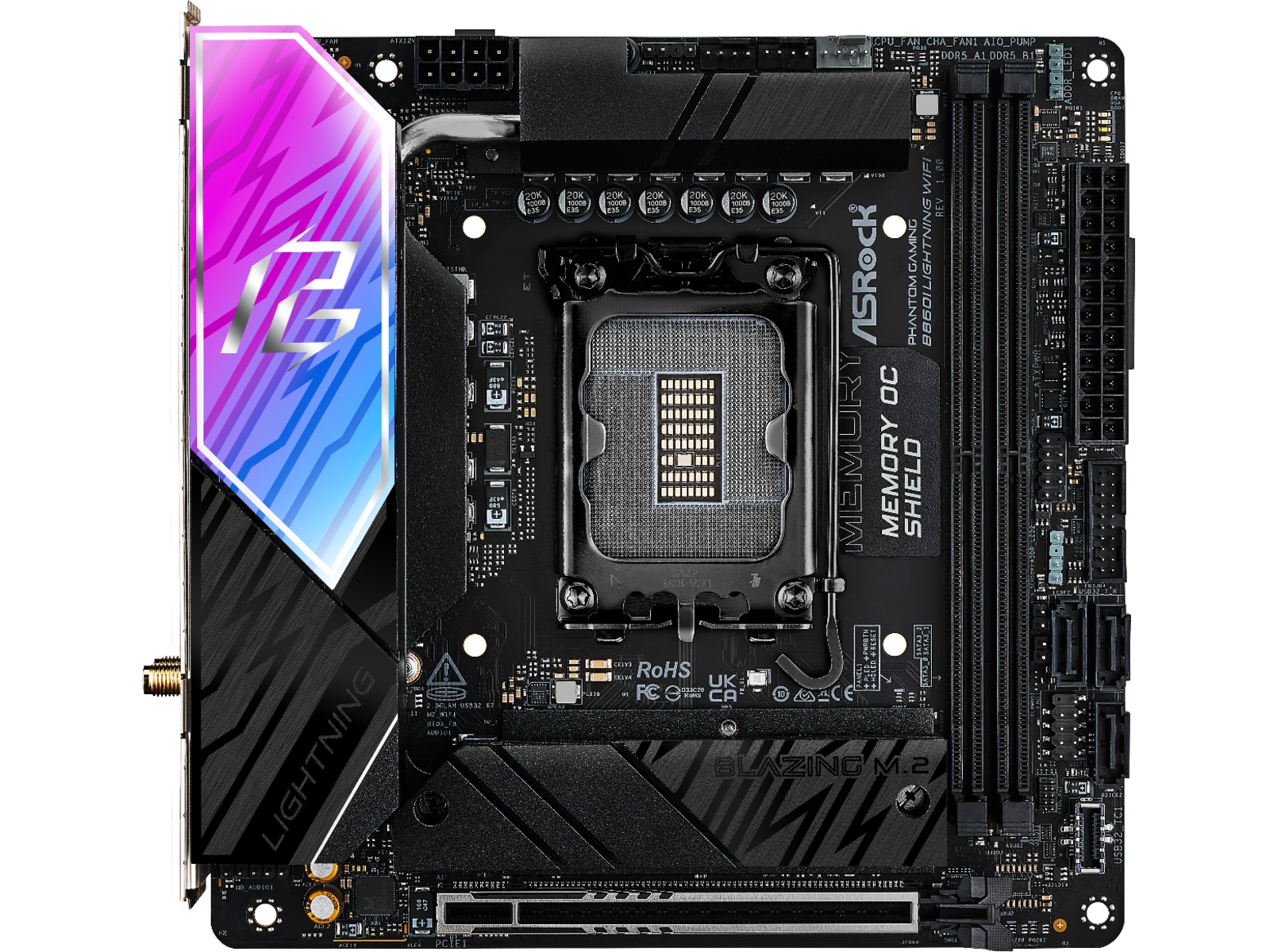 ASRock B860I Lightning WiFi Bundkort Intel Socket