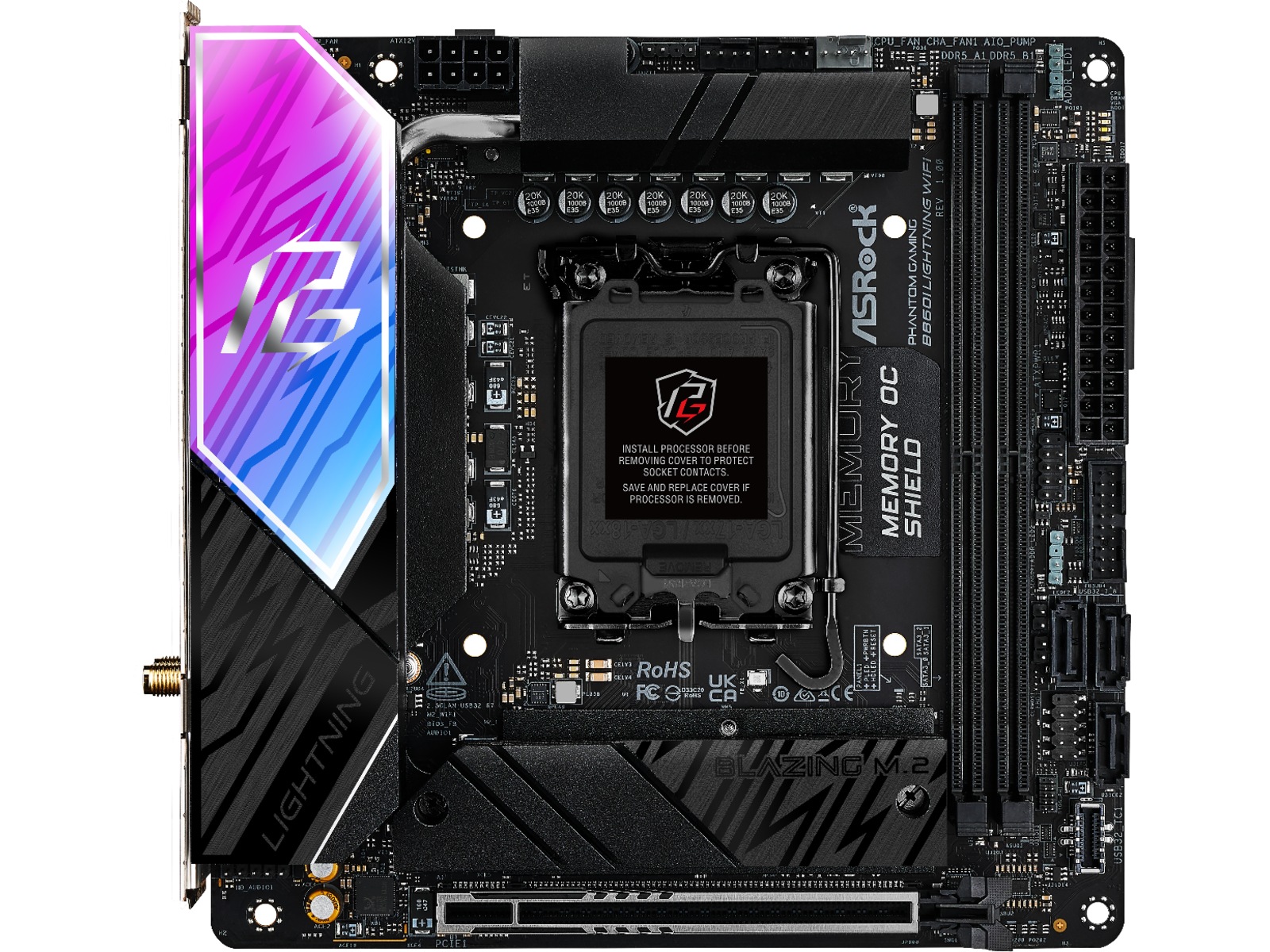 ASRock B860I Lightning WiFi Bundkort Intel Socket