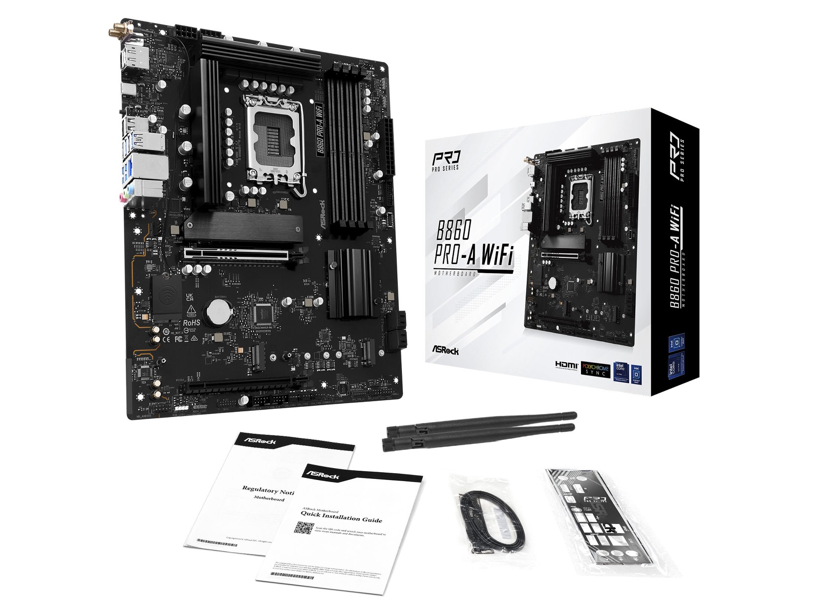ASRock B860 Pro-A WiFi Bundkort Intel Socket