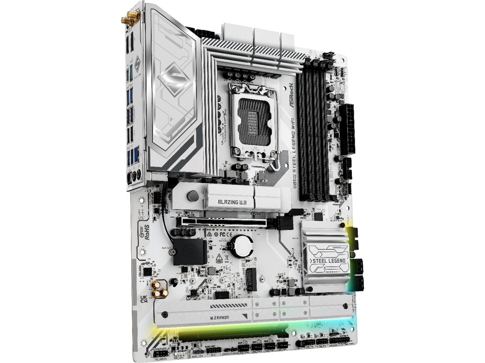 ASRock B860 Steel Legend WiFi Bundkort Intel Socket