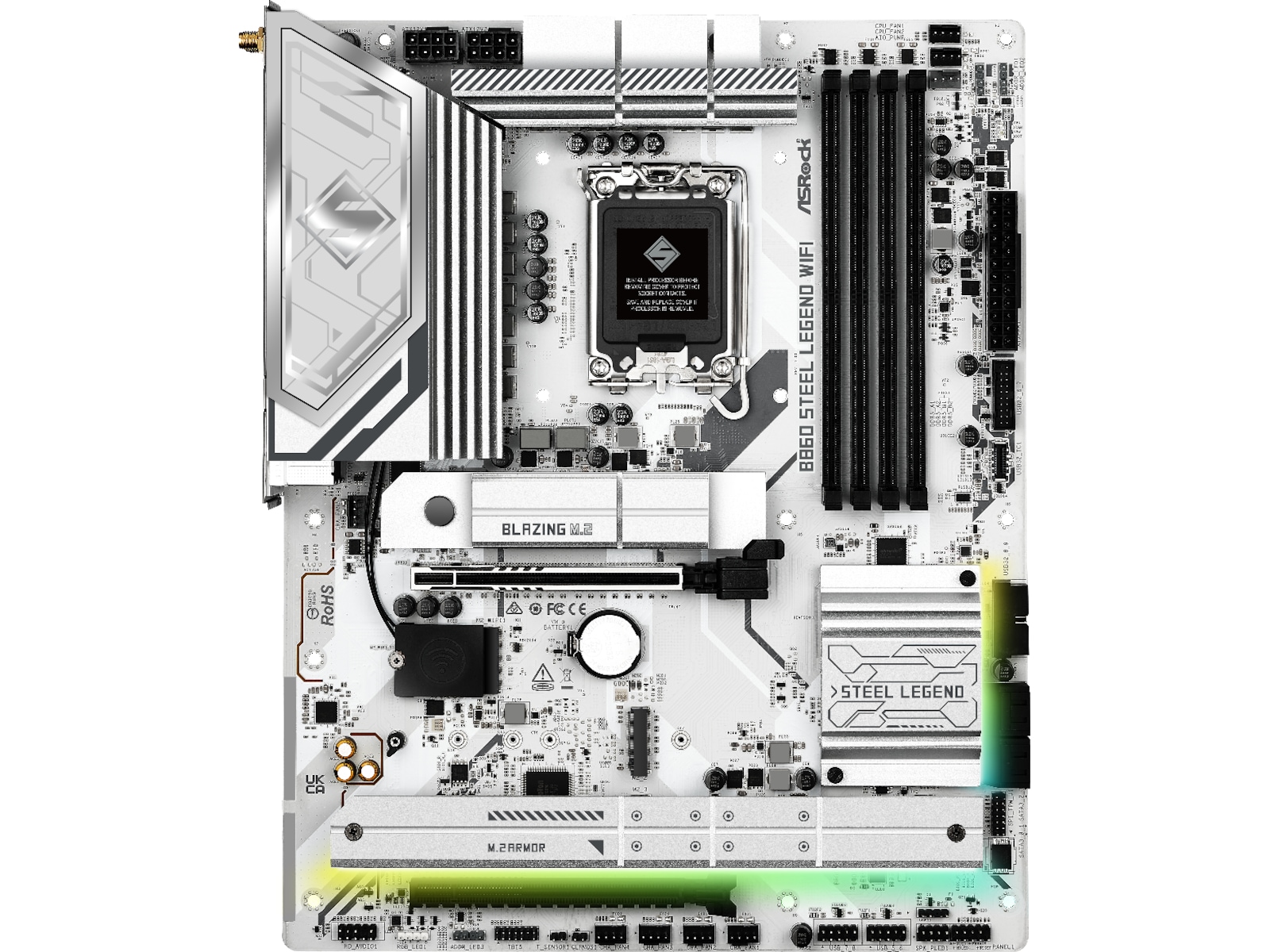 ASRock B860 Steel Legend WiFi Bundkort Intel Socket