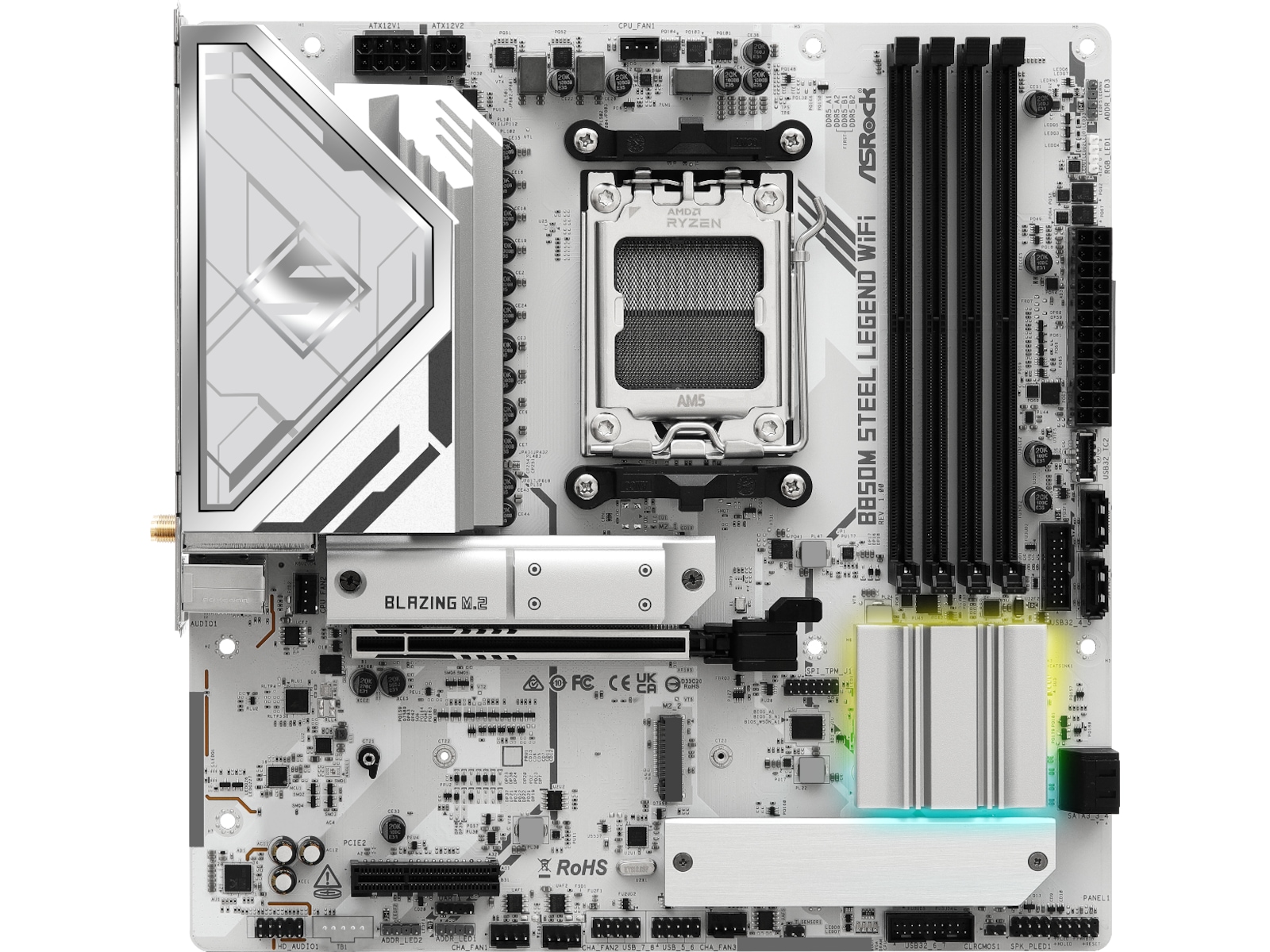 ASRock B850M Steel Legend WiFi Bundkort AMD Socket