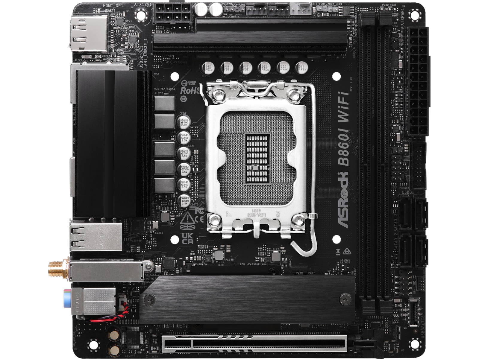 ASRock B860I WiFi Bundkort Intel Socket