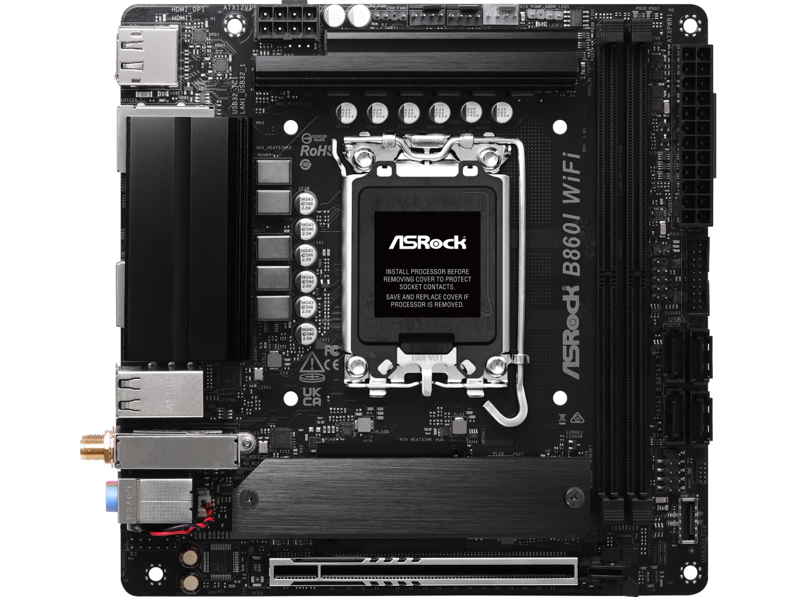 ASRock B860I WiFi Bundkort Intel Socket