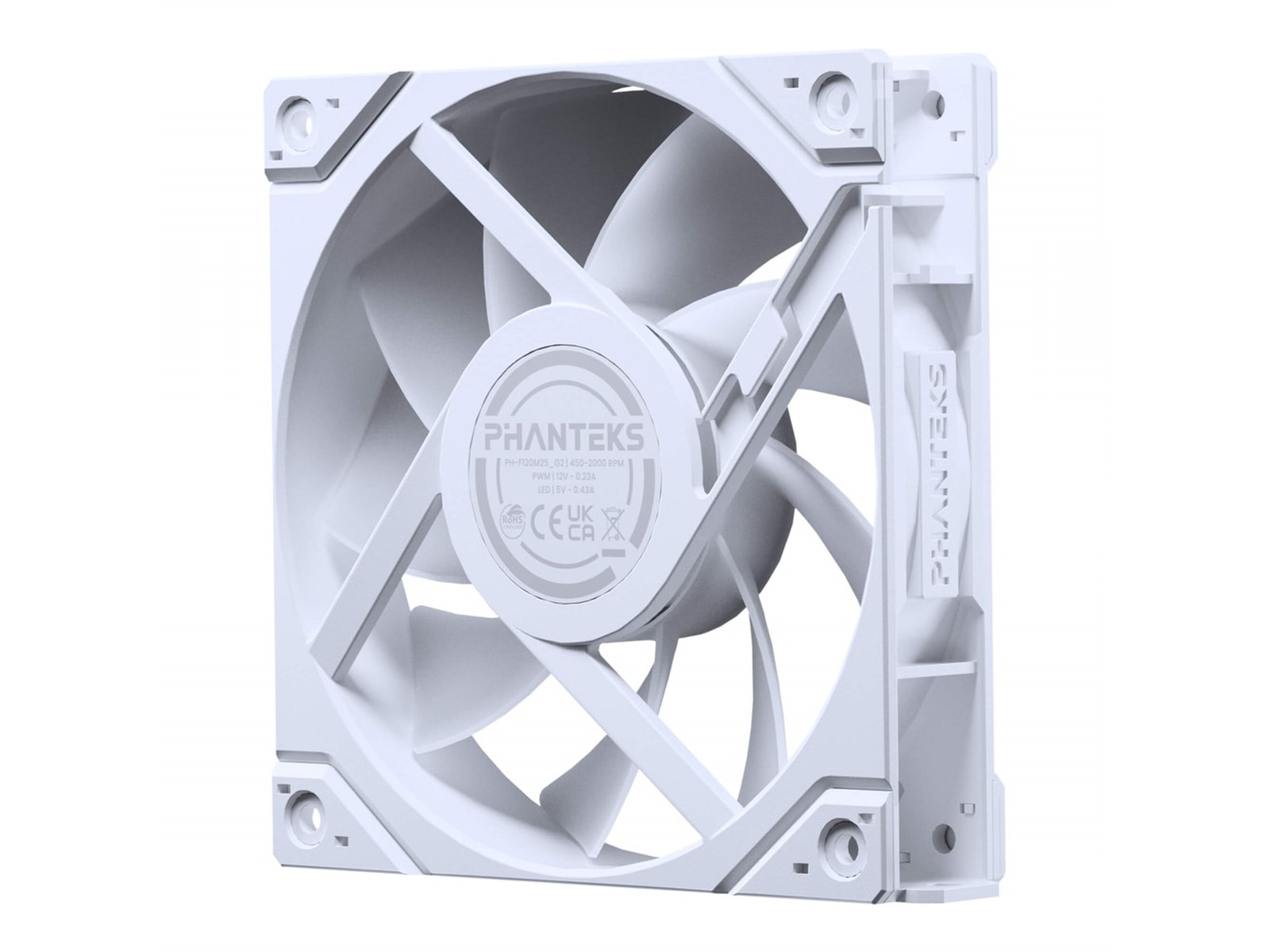 Phanteks M25 Gen2 120mm DRGB Ventilator (hvidt) Blæsere
