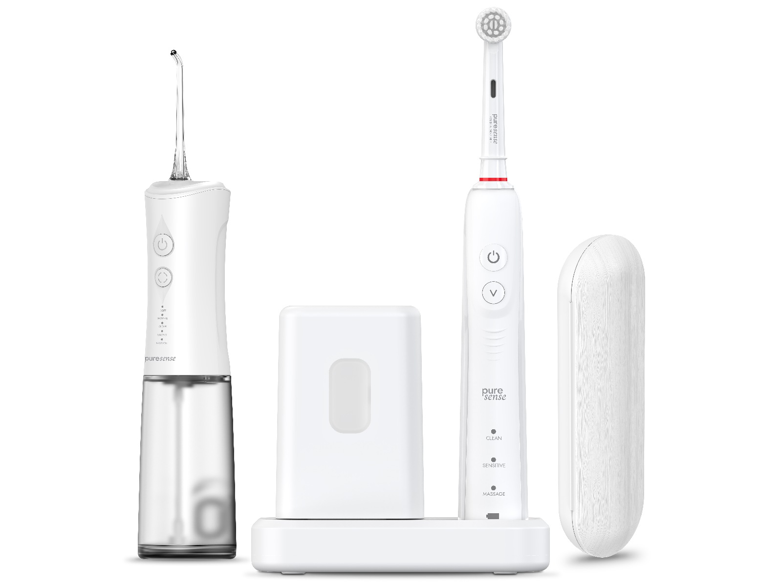 Puresense Dental C Oscillating Brilliant Bundle (hvid) Elektriske tandbørster