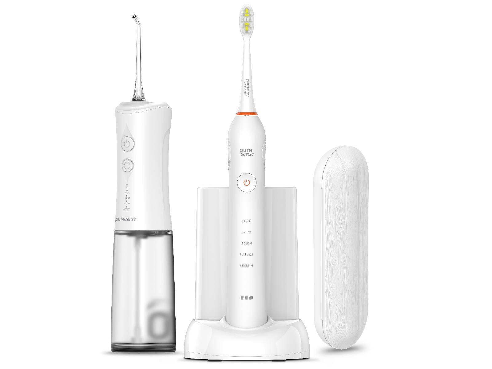 Puresense Dental C Sonic Brilliant Bundle (hvid) Elektriske tandbørster