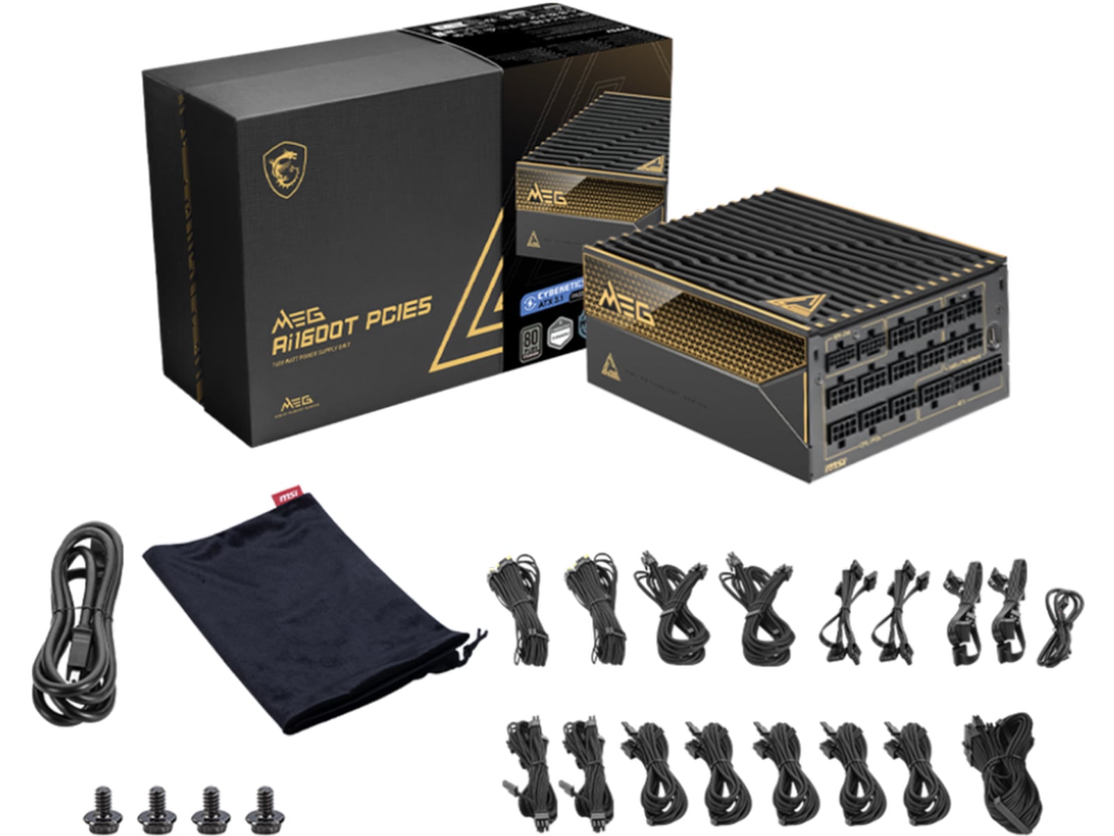 MEG Ai1600T PCIE 5 Strømforsyninger