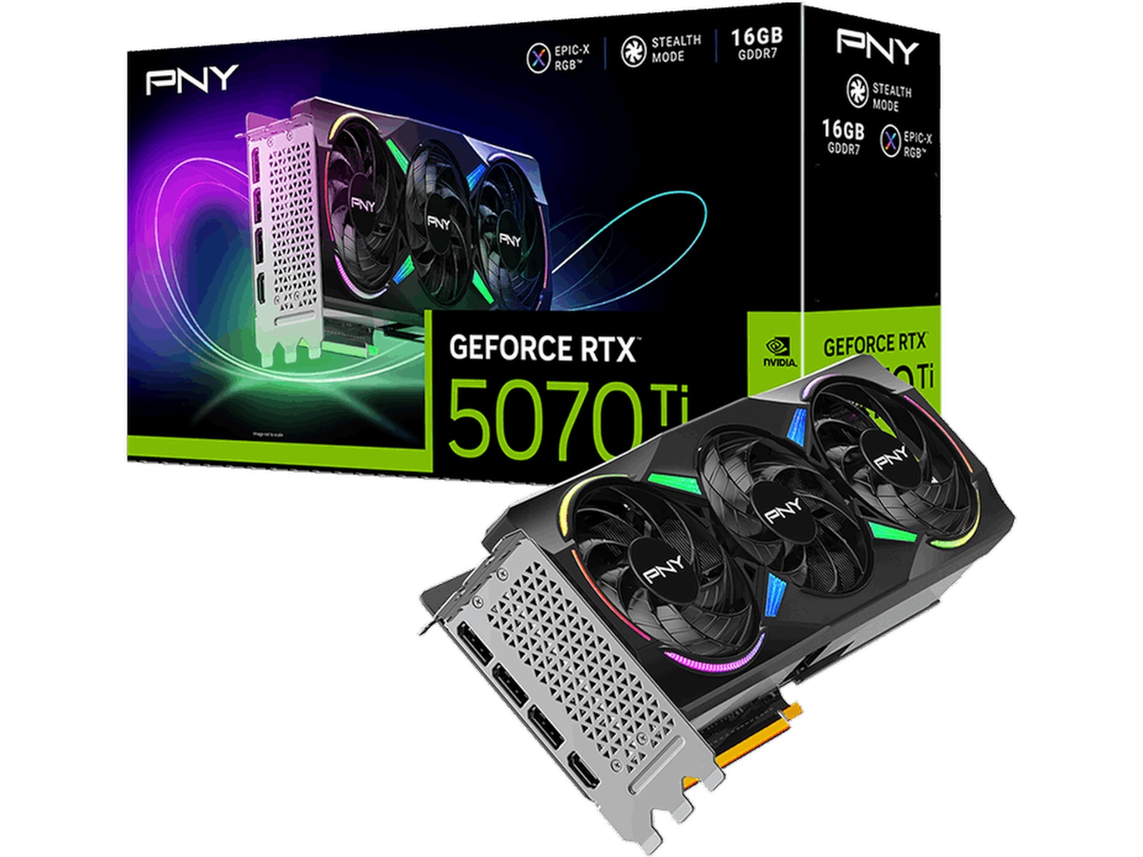 PNY GeForce RTX 5070 Ti ARGB OC Grafikkort