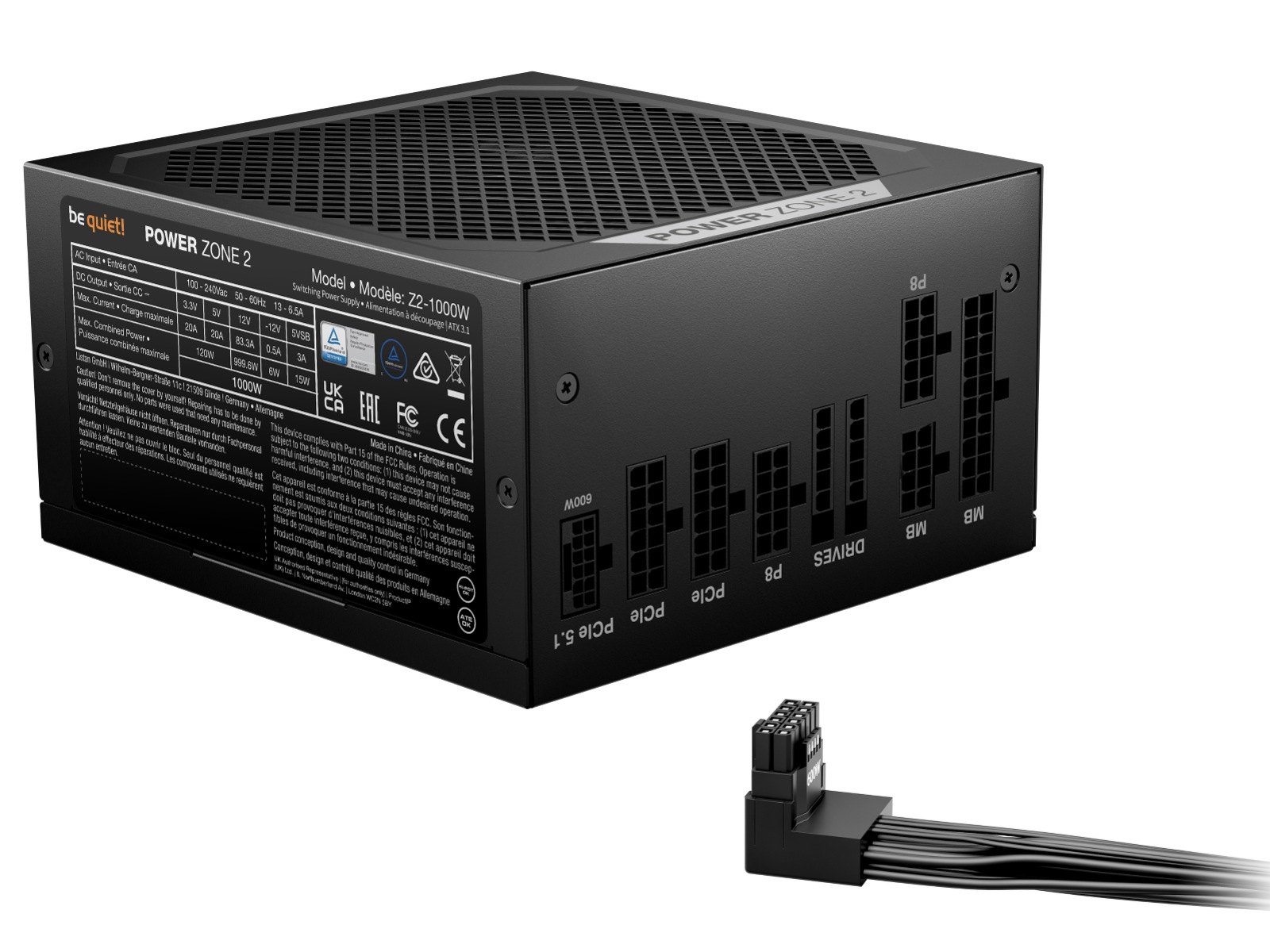 be quiet! Power Zone 2 1000W PSU Strømforsyninger