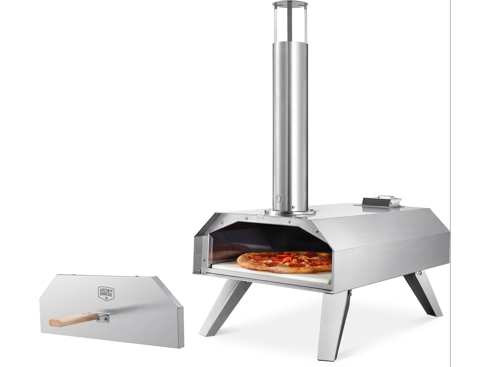 Austin and Barbeque Pizza Oven Pellet 12" Pizzaovne