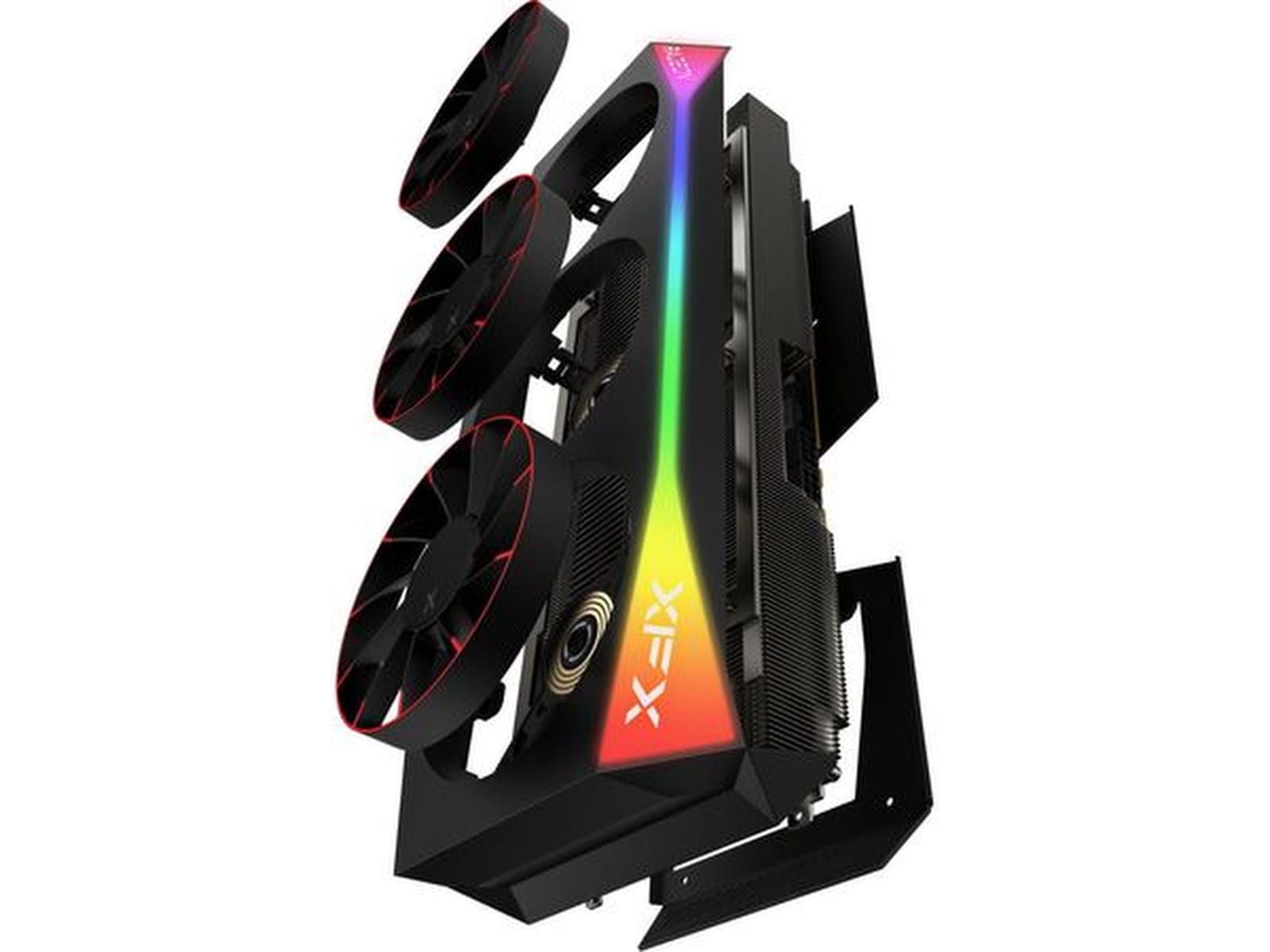XFX Mercury AMD Radeon RX 9070 XT OC Magnetic Air RGB (sort) Grafikkort