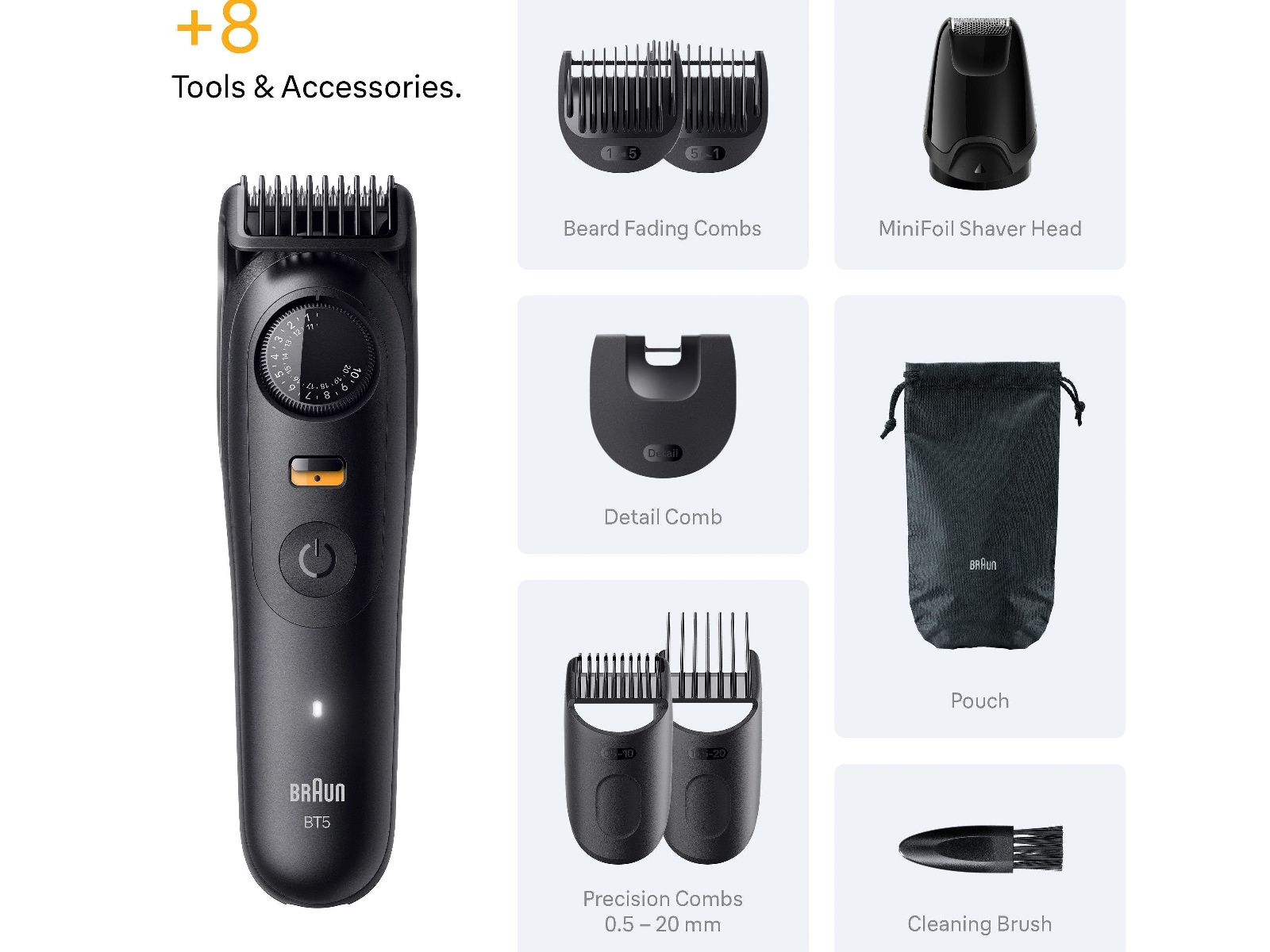 Braun Series 5 skægtrimmer (sort) Barbermaskine