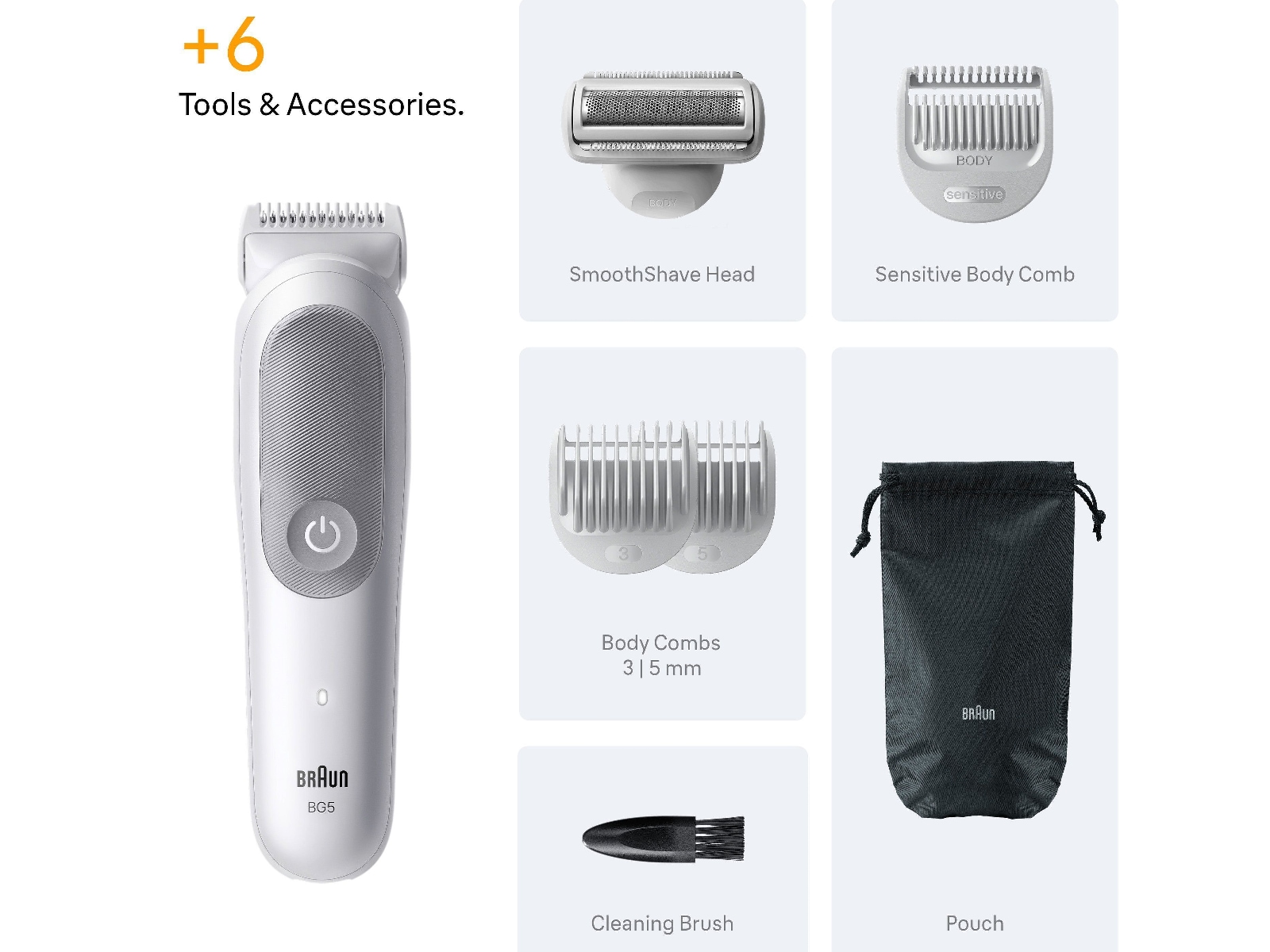 Braun Series 5 kropstrimmer (grå) Barbermaskine