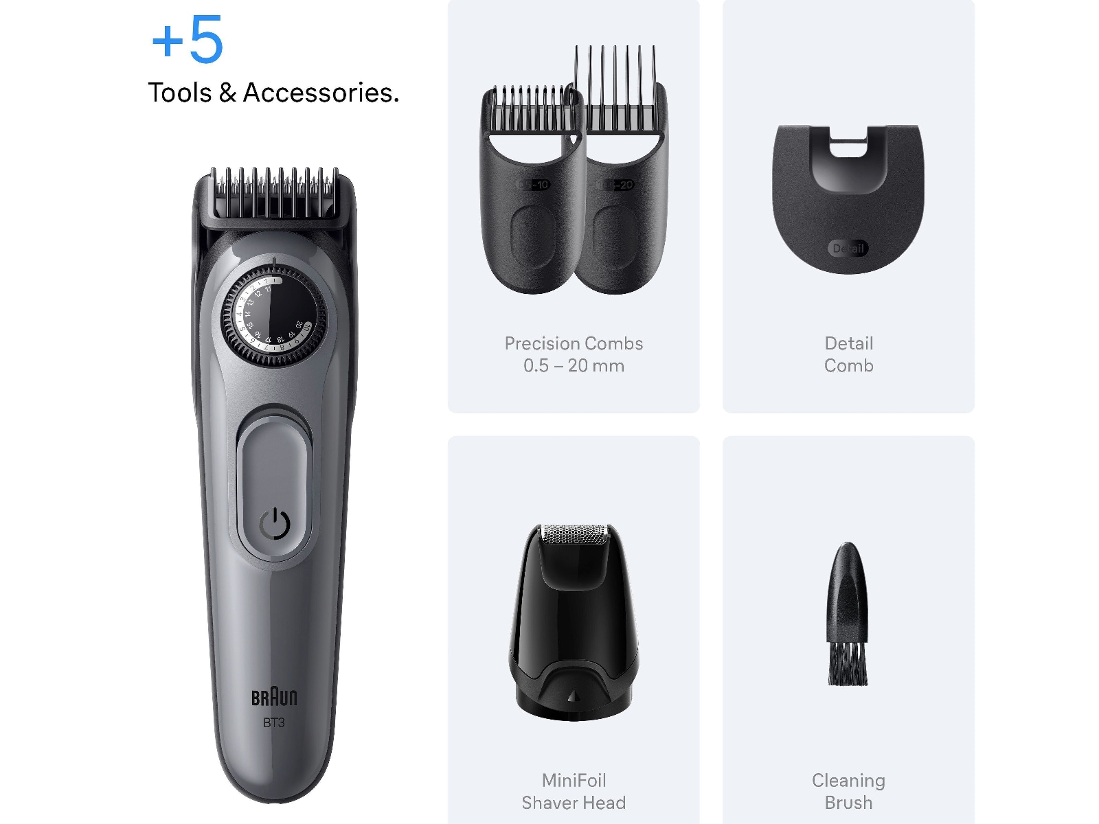 Braun Series 3 skægtrimmer (grå) Barbermaskine