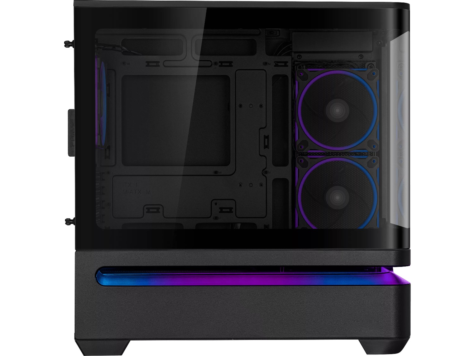 Asus PRIME AP202 TG ARGB mATX Tower (sort) Mini/Micro/Nano tower