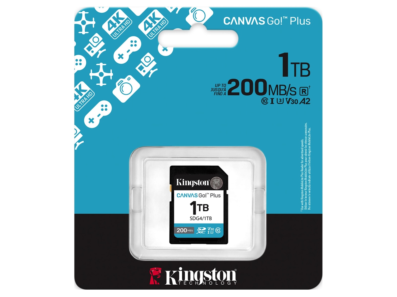 Kingston Canvas Go! Plus SDXC 1TB Flash-hukommelse