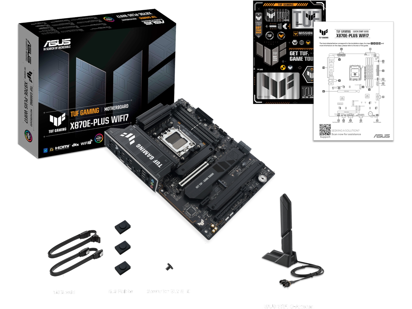 Asus TUF Gaming X870E-PLUS WIFI7 Bundkort AMD Socket
