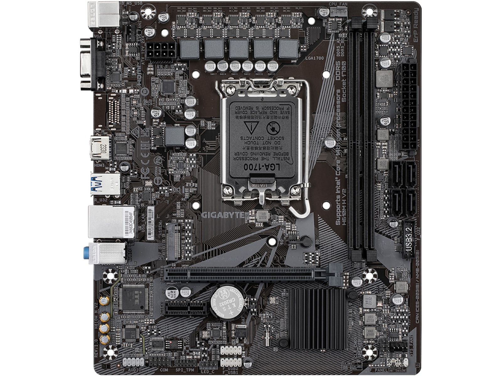 Gigabyte H610M H V2 Bundkort Intel Socket