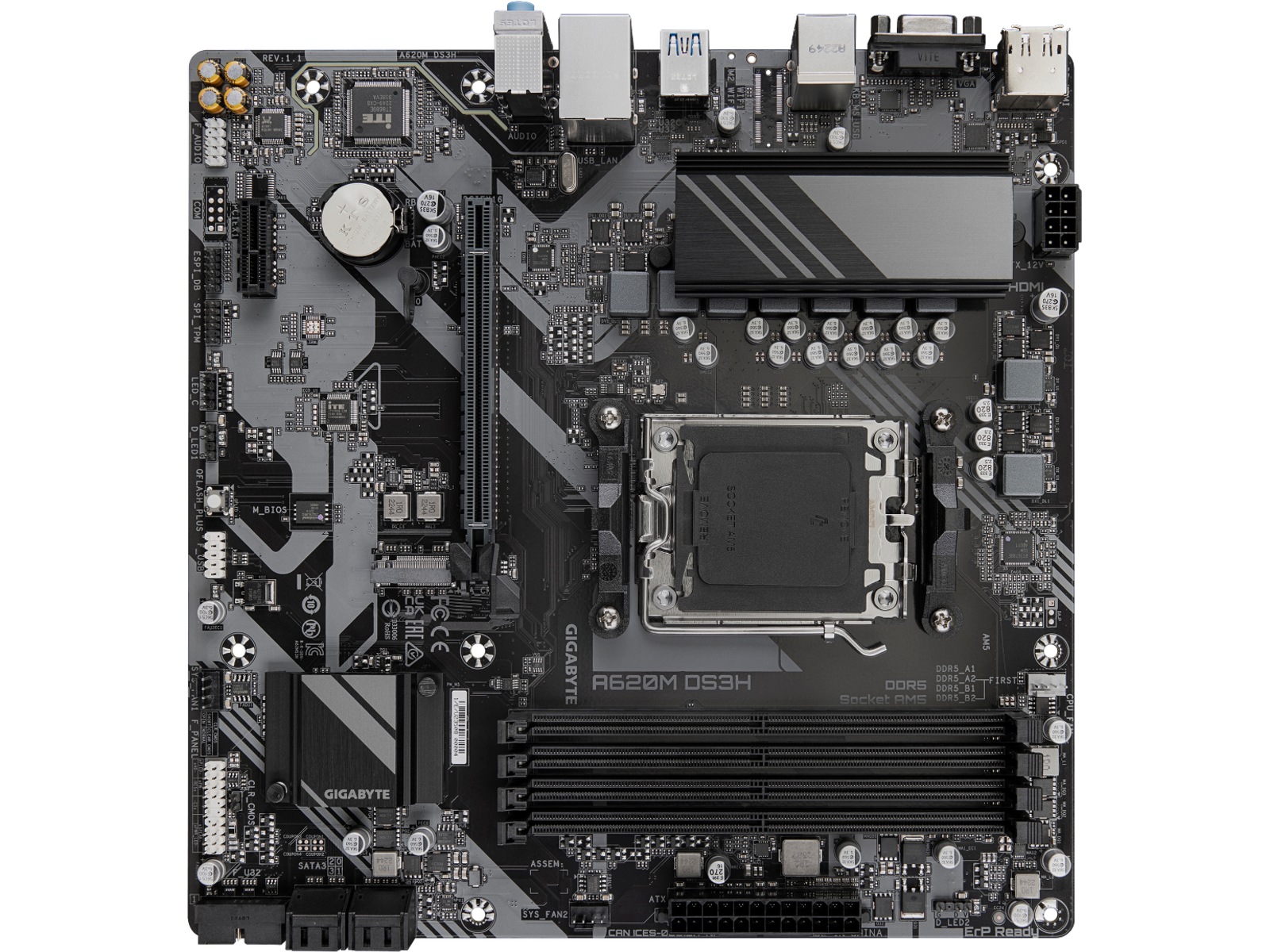 Gigabyte A620M DS3H Bundkort AMD Socket