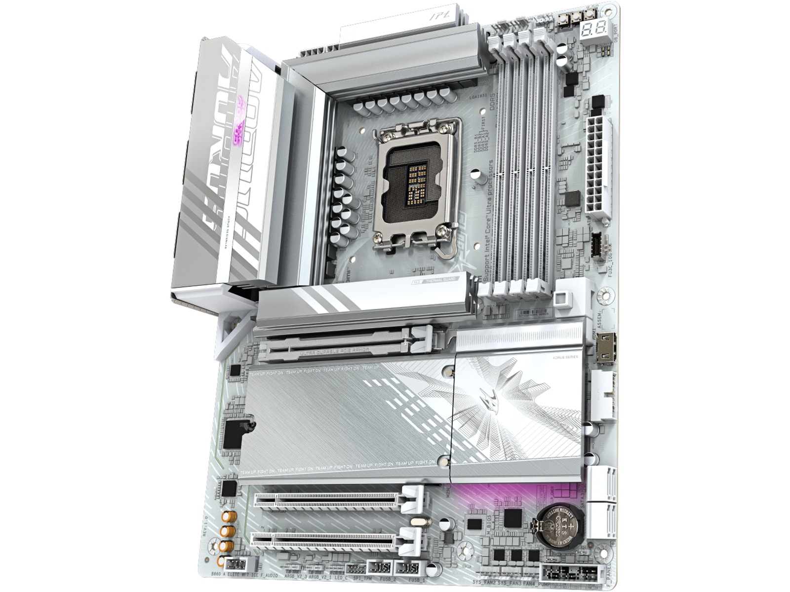 Gigabyte B860 AORUS ELITE WF7 ICE Bundkort Intel Socket