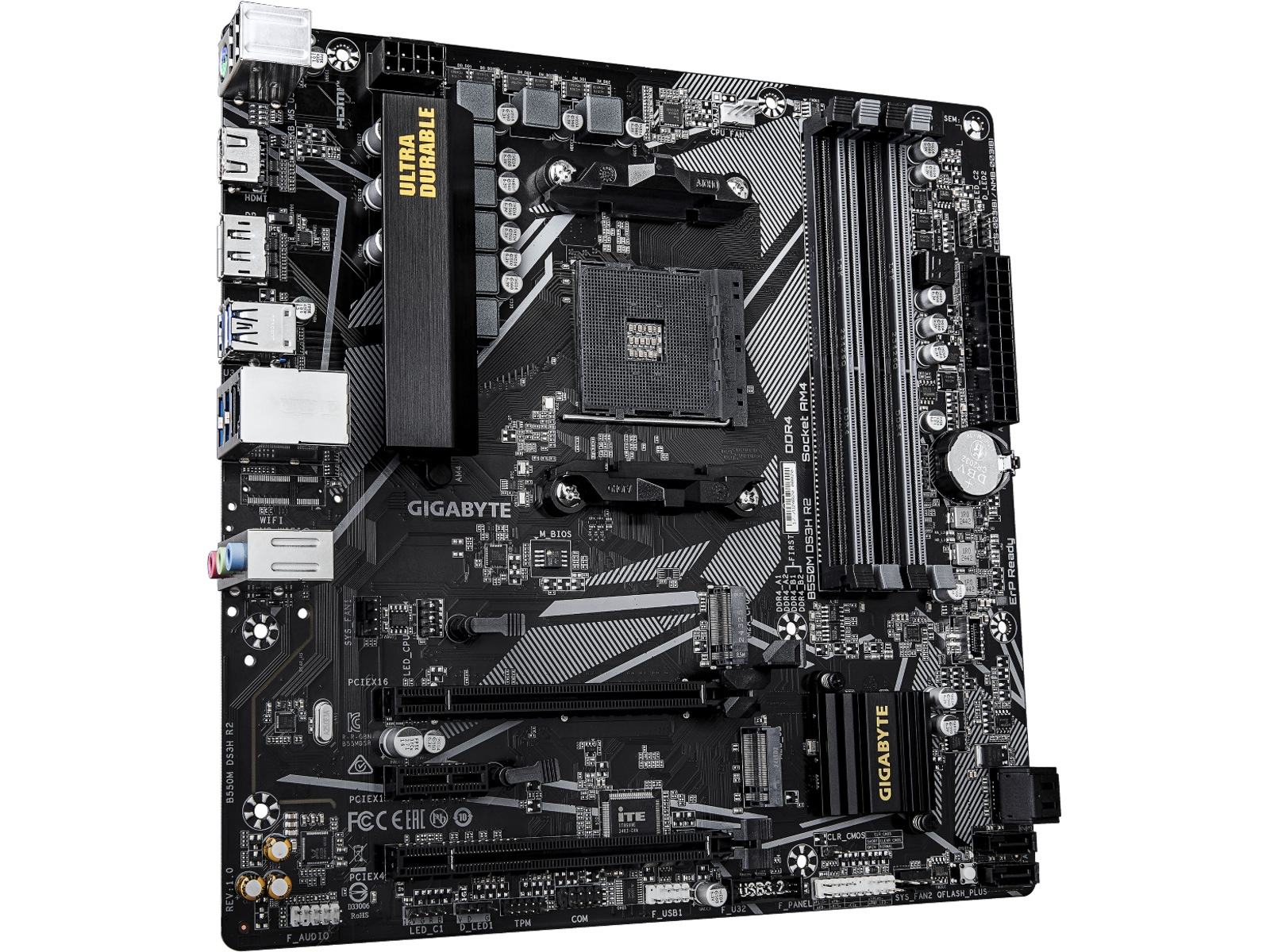 Gigabyte B550M DS3H R2 Bundkort AMD Socket