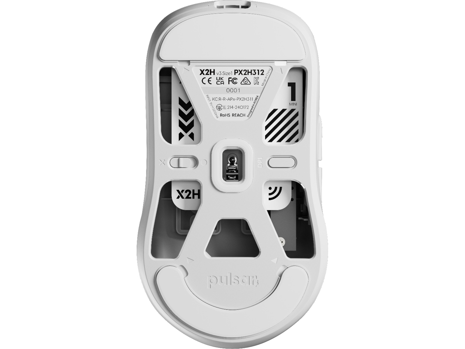 Pulsar X2H V3 Mini Trådløs Gamingmus (hvidt) Gamingmus