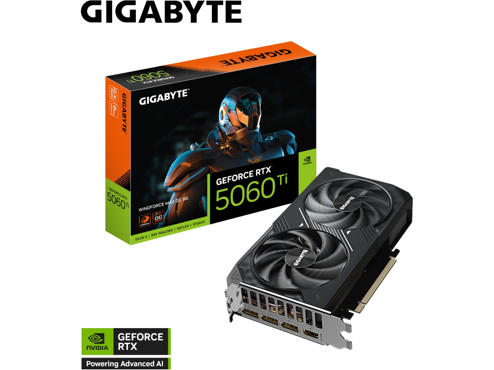 Gigabyte GeForce RTX 5060 Ti Windforce Max OC Grafikkort