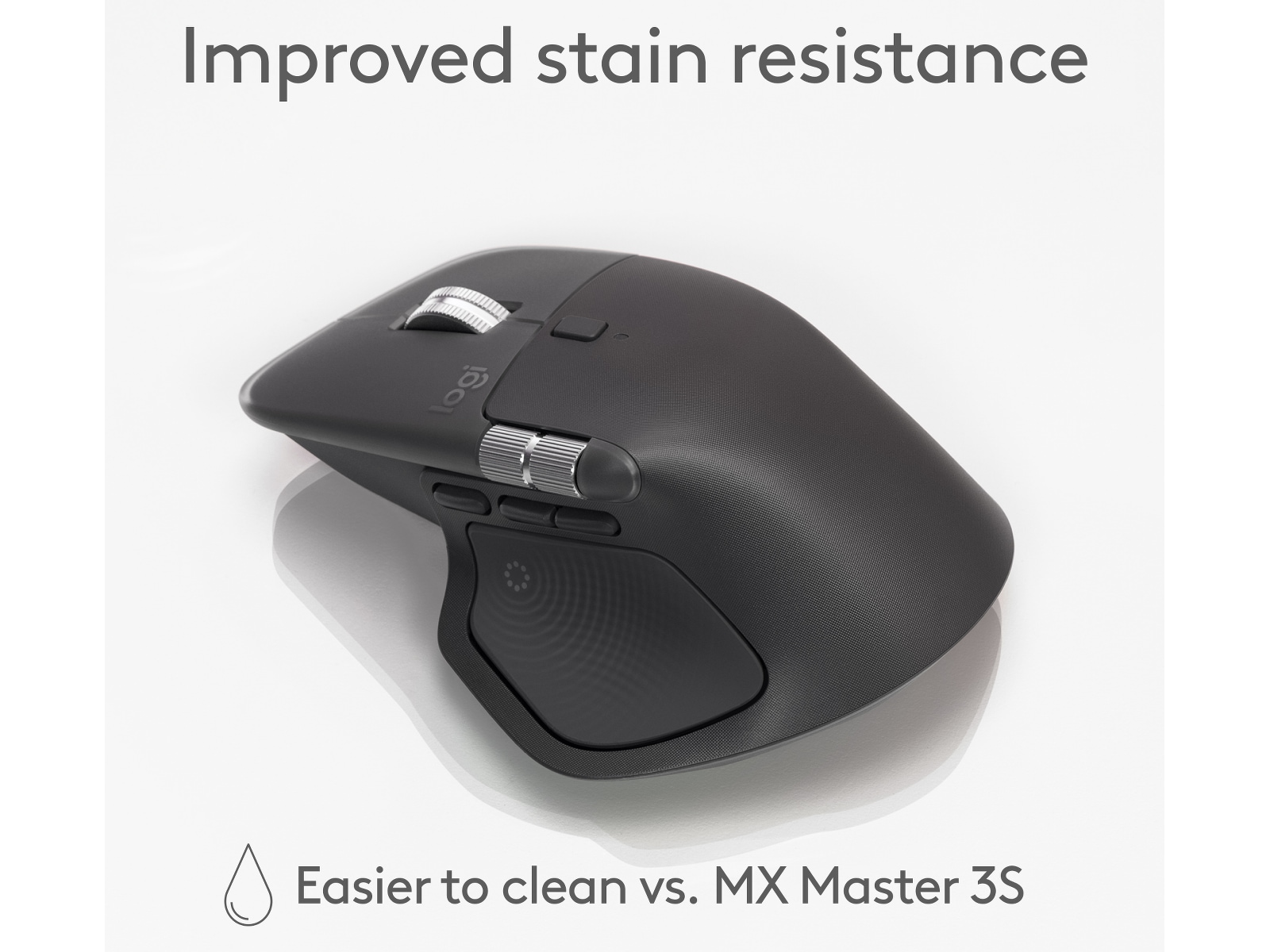 Logitech MX Master 4 Trådløs Ergonomisk Mus (grafitgrå) Mus