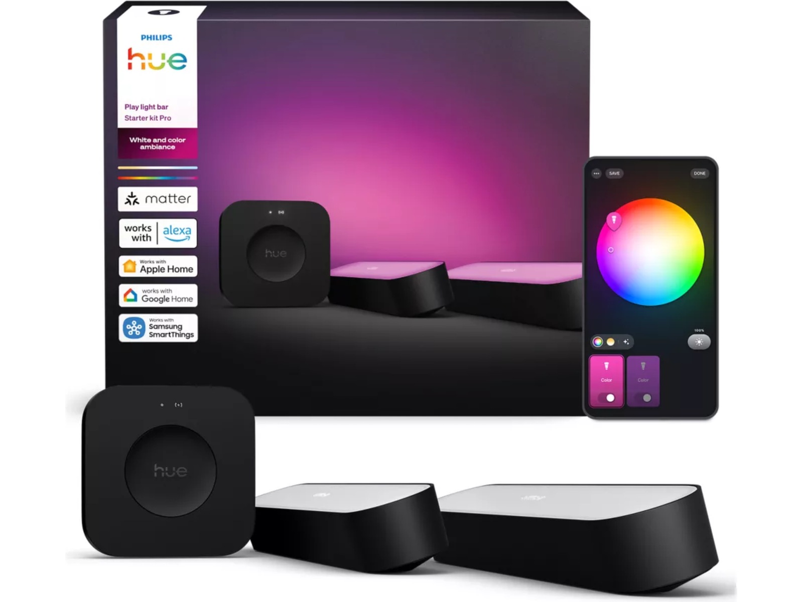 Philips Hue WCA startpakke (2 Play-lysbjælker + Bridge Pro) LED-pærer & elpærer