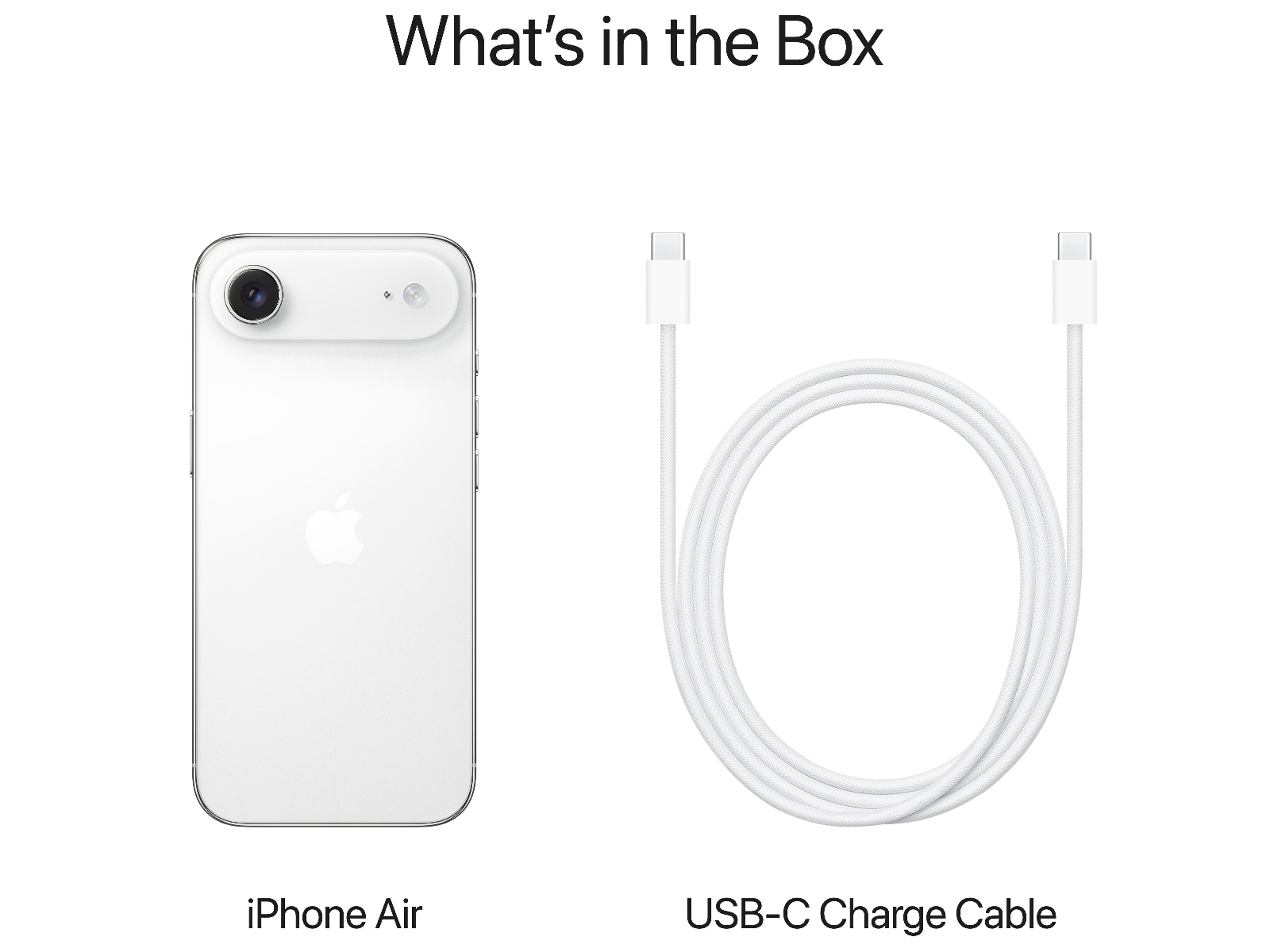 iPhone Air 256GB (skyhvid) Mobiltelefoner