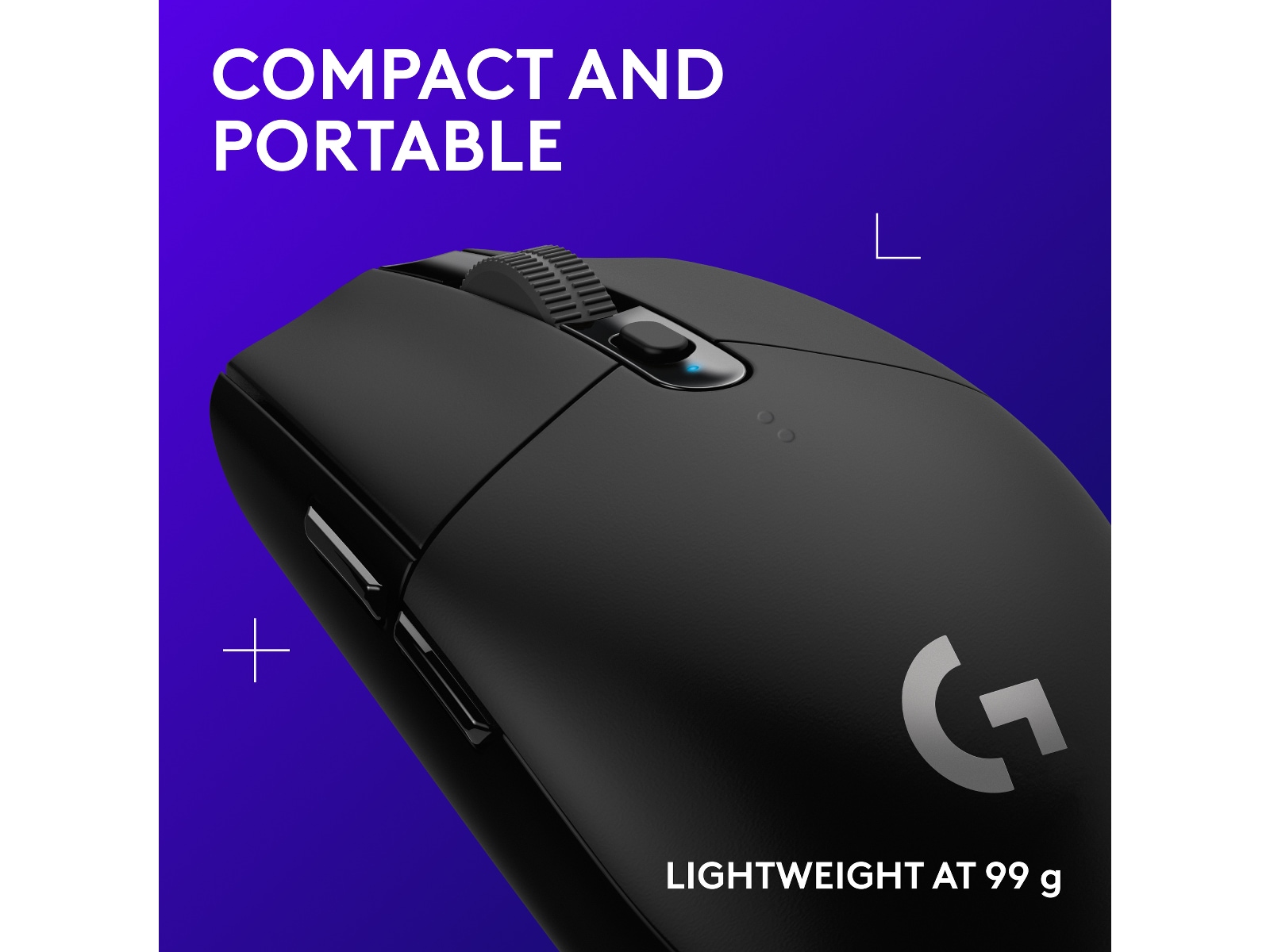 Logitech G305 Lightspeed Trådløs Gamingmus (sort) Gamingmus