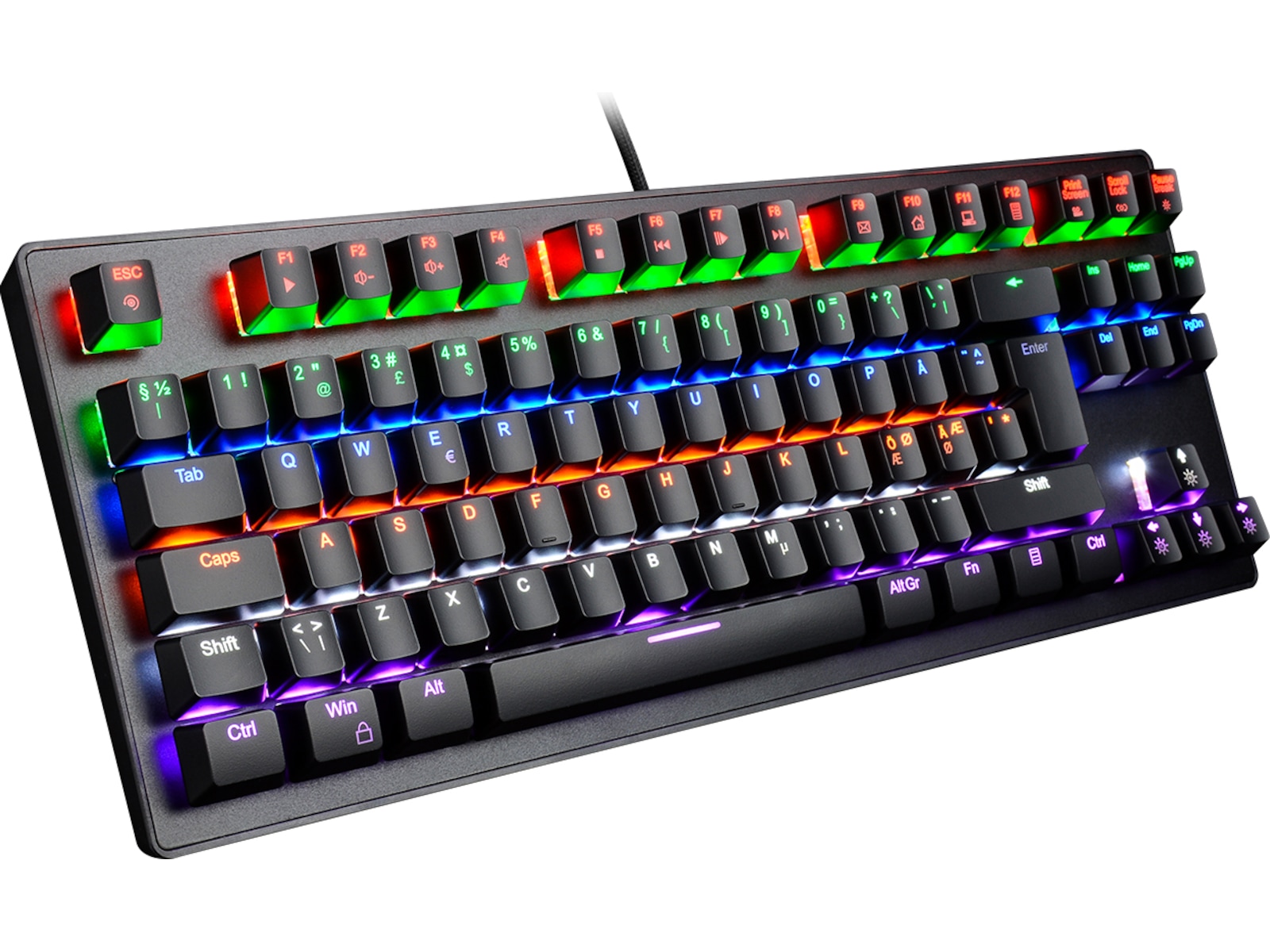Zar Gaming Tastatur TKL Gaming keyboard Komplett.dk