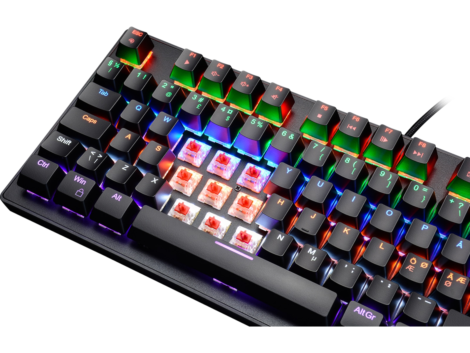 Zar Gaming Tastatur TKL Gaming keyboard Komplett.dk