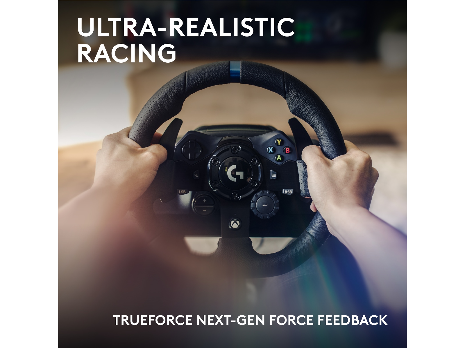 Logitech G923 Driving Force Racing XBX/XBS/XB1 Rat og pedaler