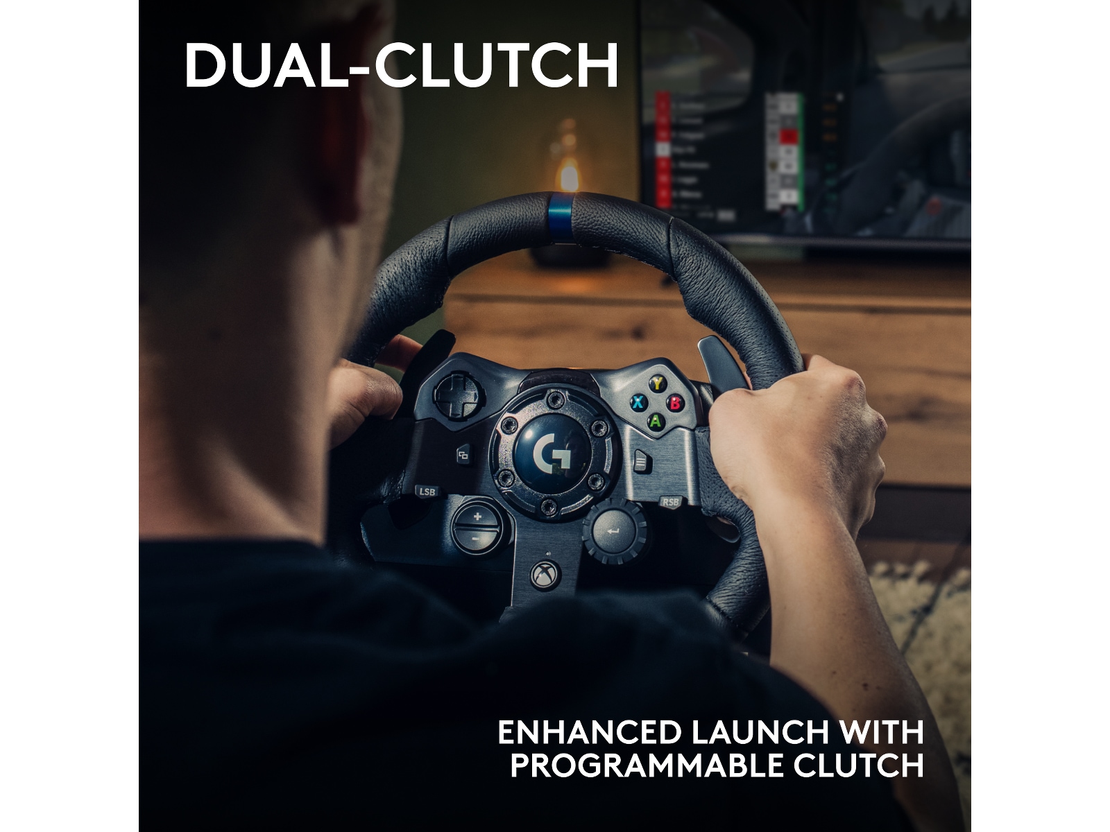 Logitech G923 Driving Force Racing XBX/XBS/XB1 Rat og pedaler