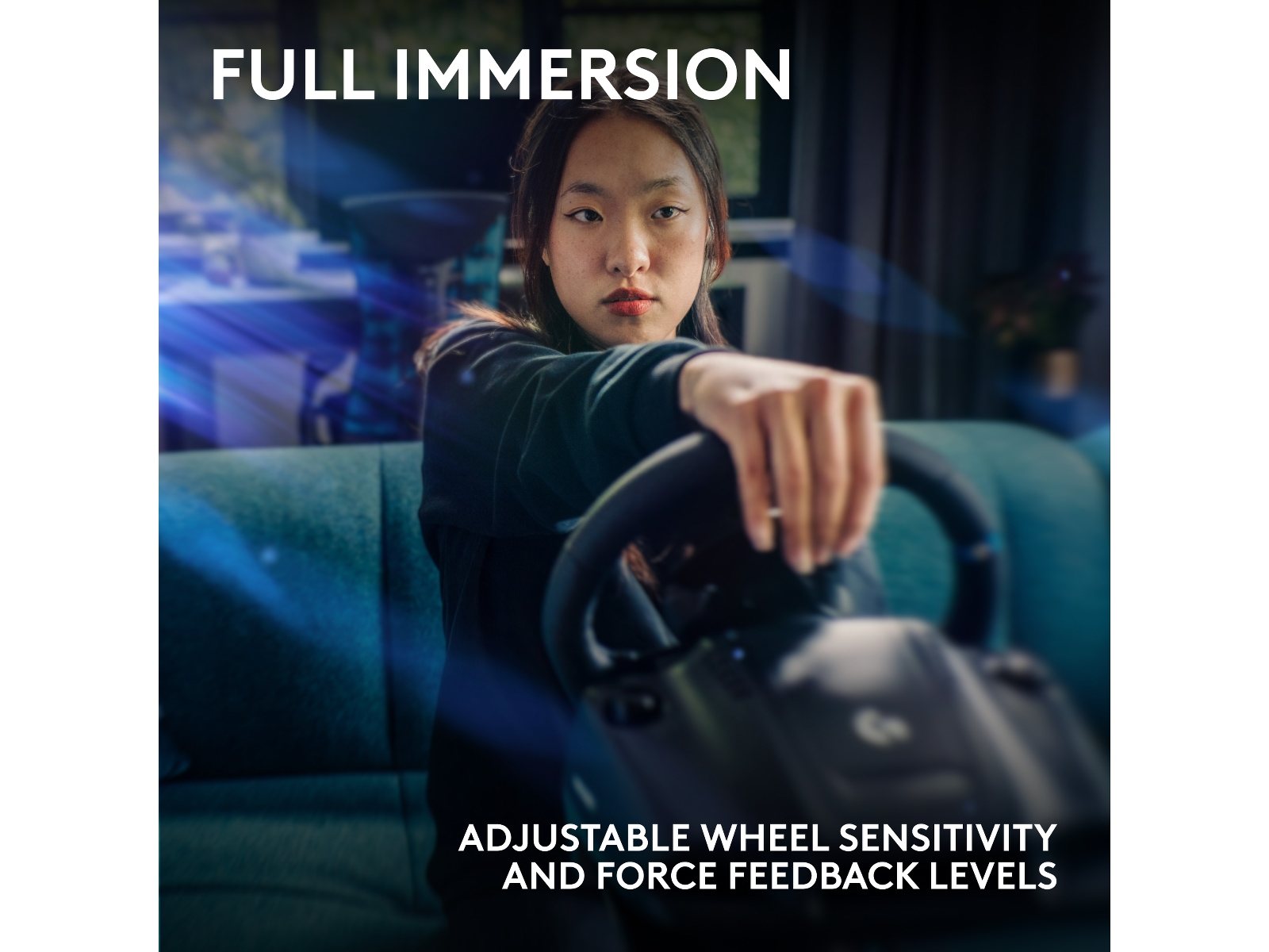 Logitech G923 Driving Force Racing XBX/XBS/XB1 Rat og pedaler