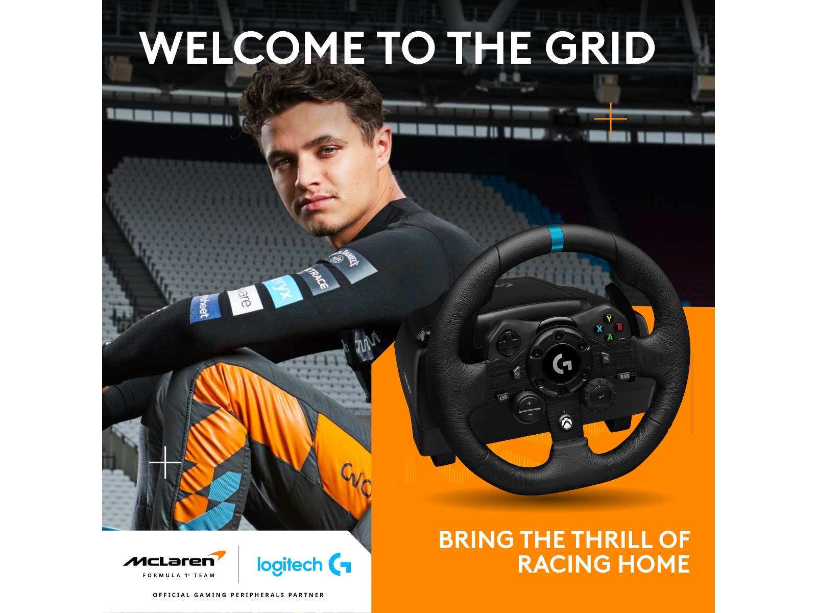 Logitech G923 og Driving Force Shifter Bundle Rat og pedaler