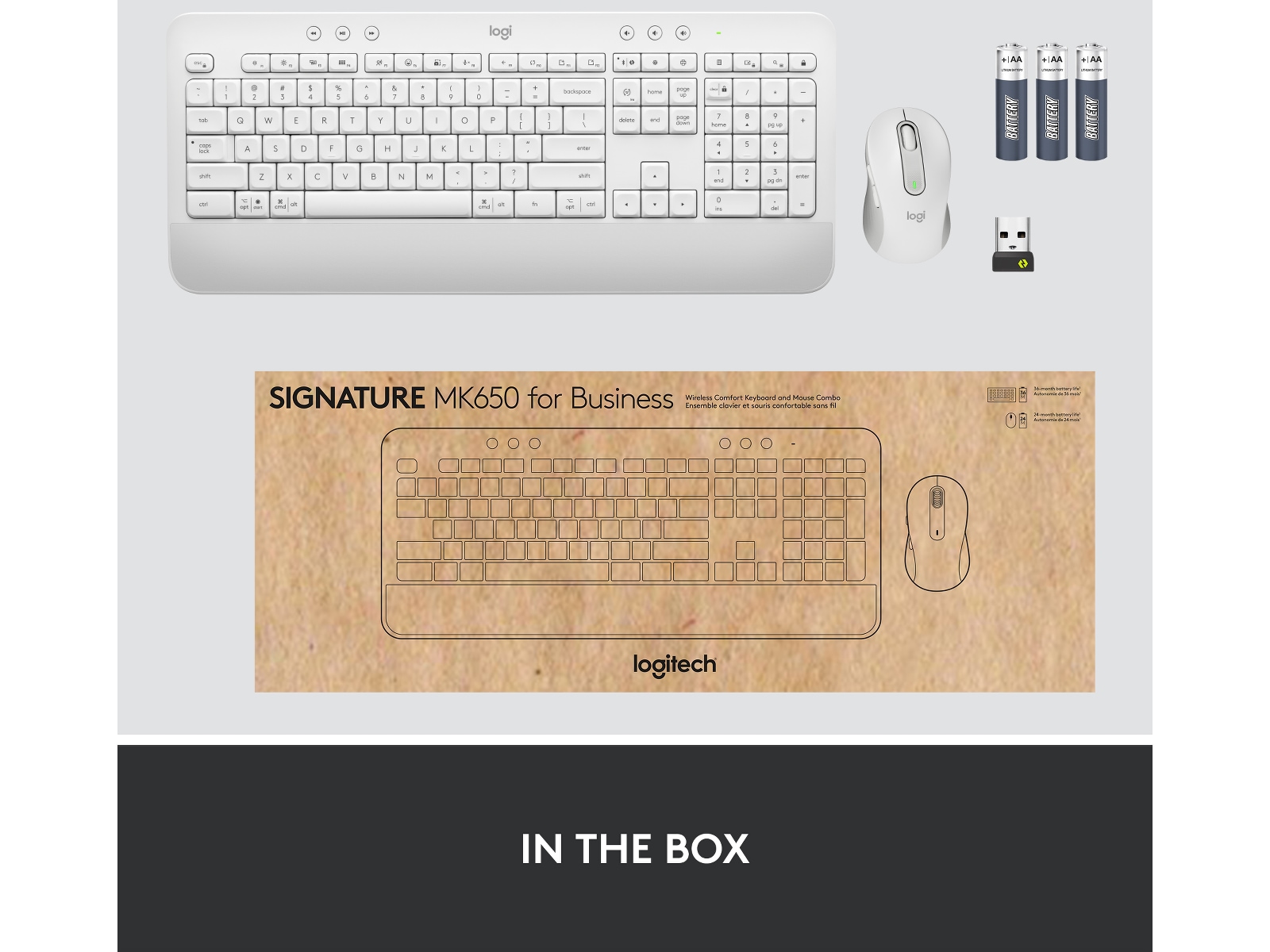 Logitech Signature MK650 Combo for Business (offwhite) Keyboards