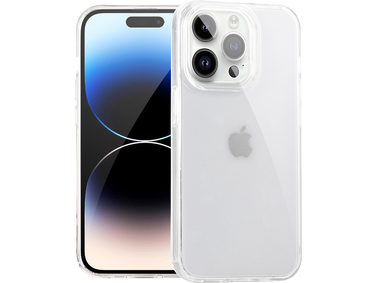 iiglo iPhone 15 Pro / 14 Pro Silikonecover (transparent) Mobilcover