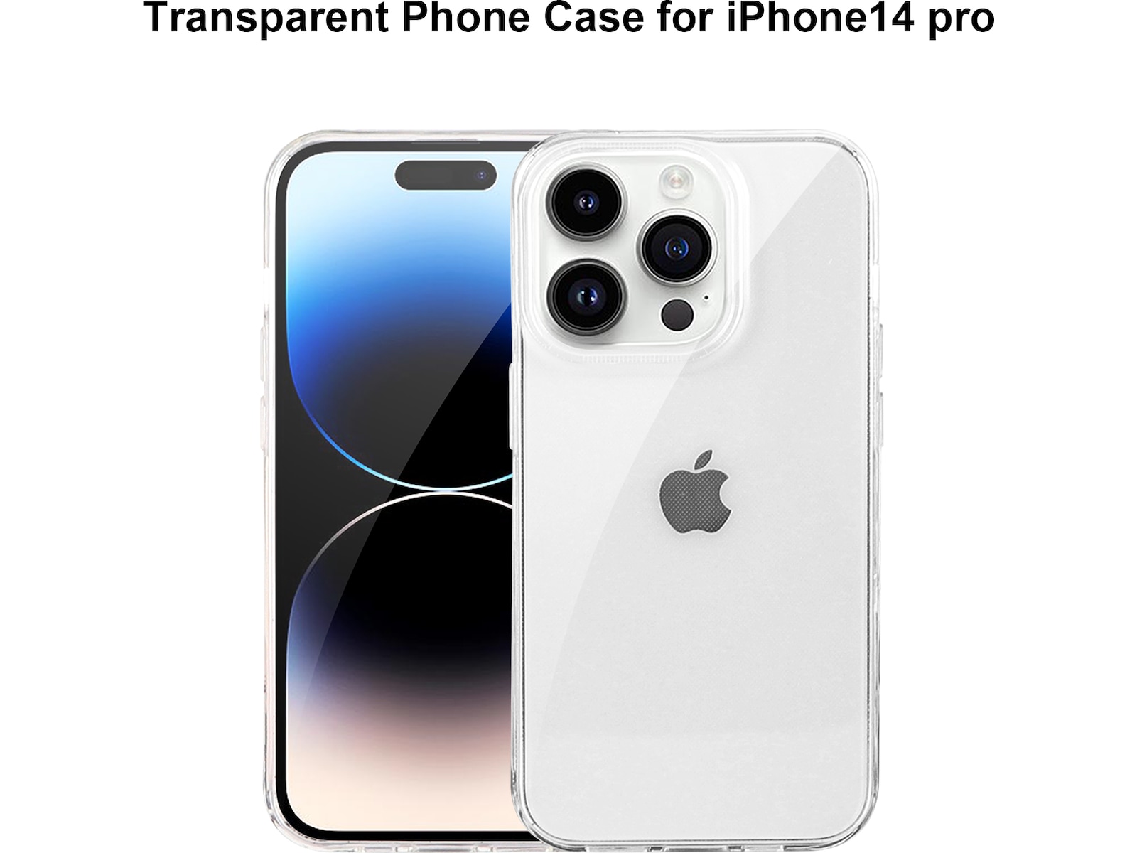 iiglo iPhone 15 Pro / 14 Pro Silikonecover (transparent) Mobilcover